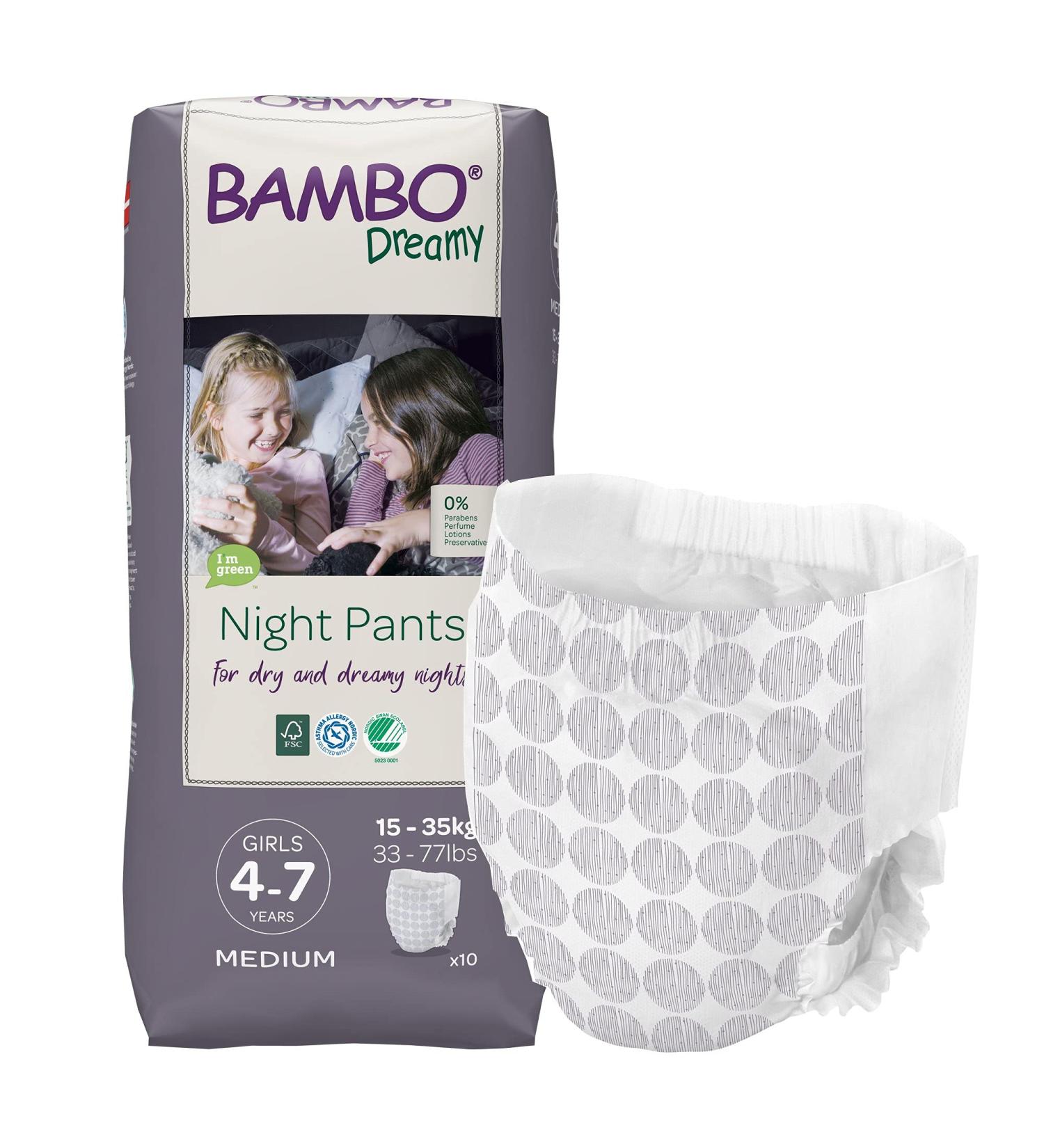 Bambo Nature Eco-Friendly Night Pants for Boys 4-7 years - 30 Count (3 Packs of 10) - Buy Online on SooperMarket.com