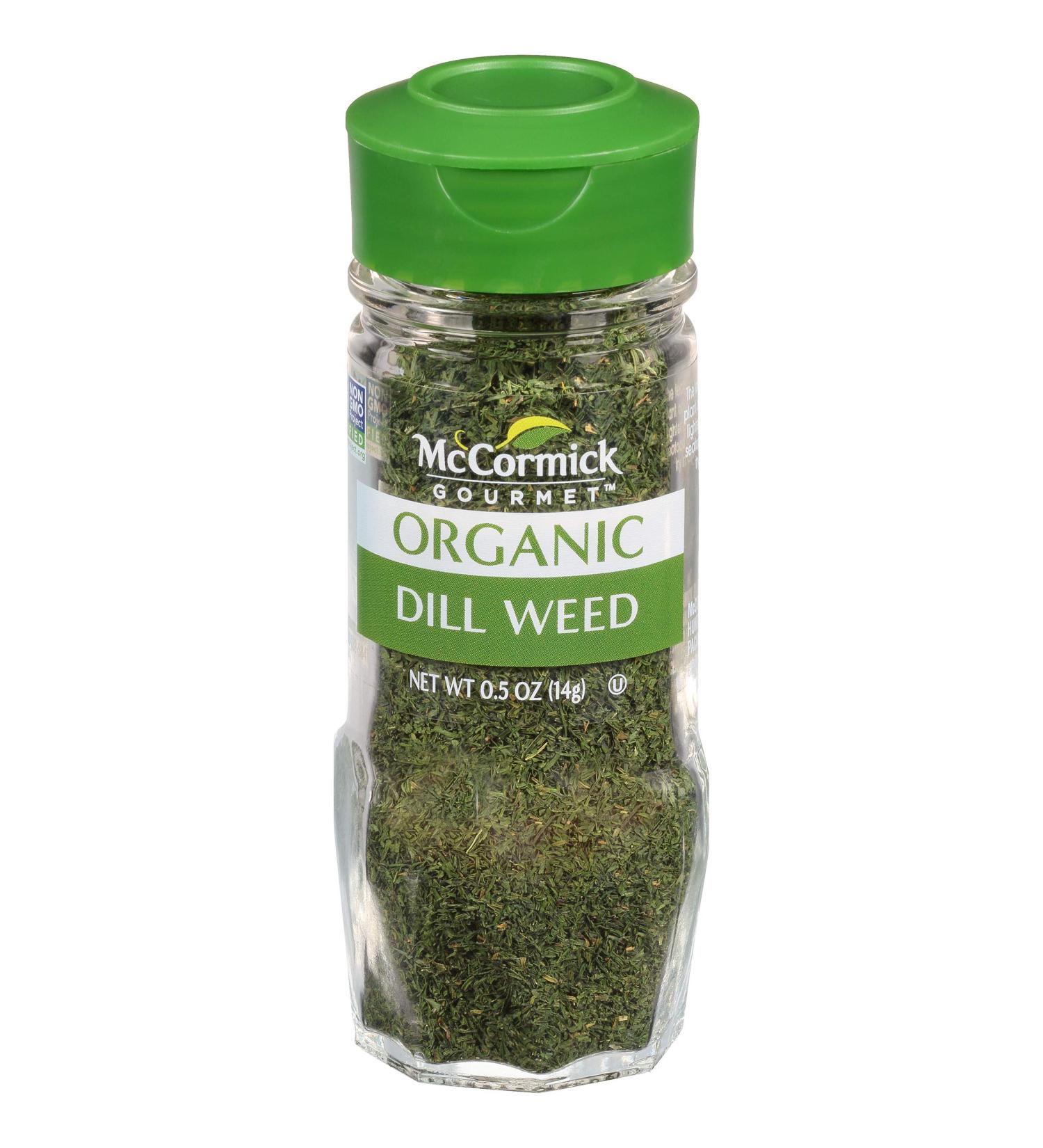 McCormick Organic Dill Weed 0.5 oz - Premium Quality Culinary Herb - Buy Online on SooperMarket.com
