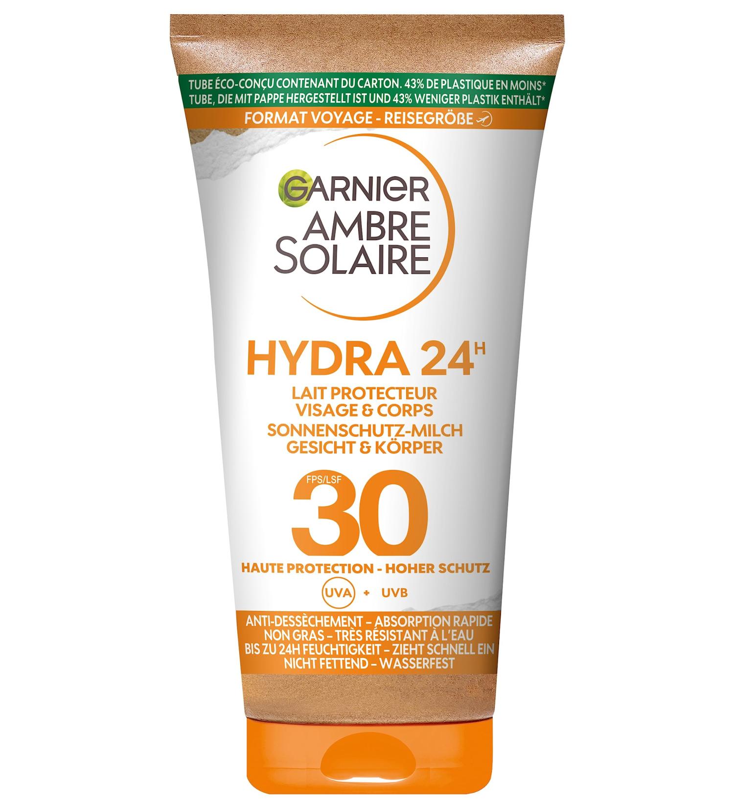 Garnier Ambre Solaire Sunscreen Moisturizing Sun Protection Milk SPF 30ung (1 x 50 ml) 50 ml (1 pack)