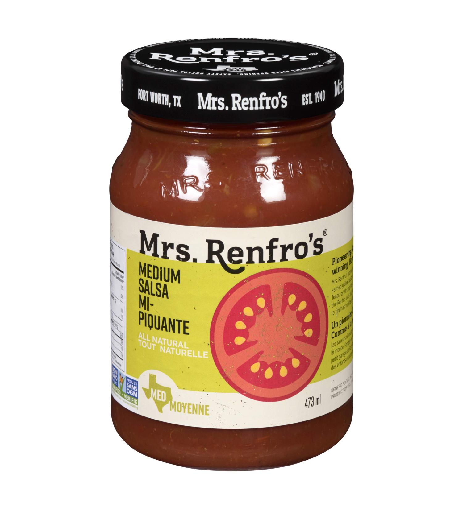 Mrs. Renfro's Medium Salsa 6-Count 30 ml (Pack of 6) - Buy Online on SooperMarket.com