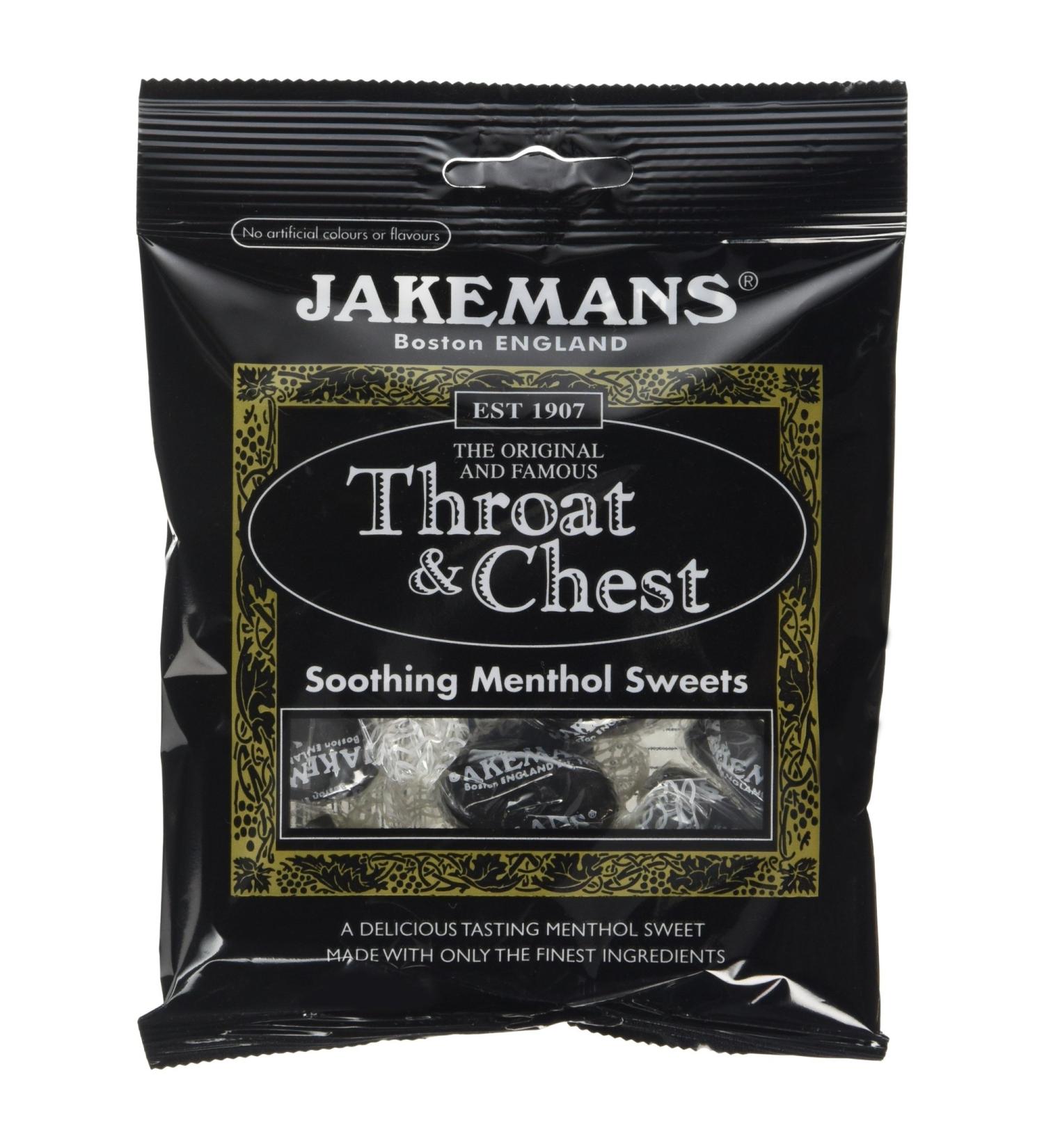 Jakemans Throat & Chest Soothing Menthol Sweets 100g - Buy Online on SooperMarket.com