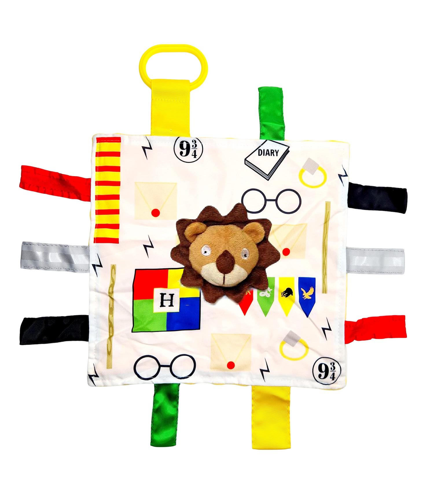 10x10 Wizard Muggle Baby Lovey Gryffen Lion Tag Toy for Babies | House Colors | Learn Wizardry | Soft & Safe Baby Gift | BPA Free - Buy Online on SooperMarket.com