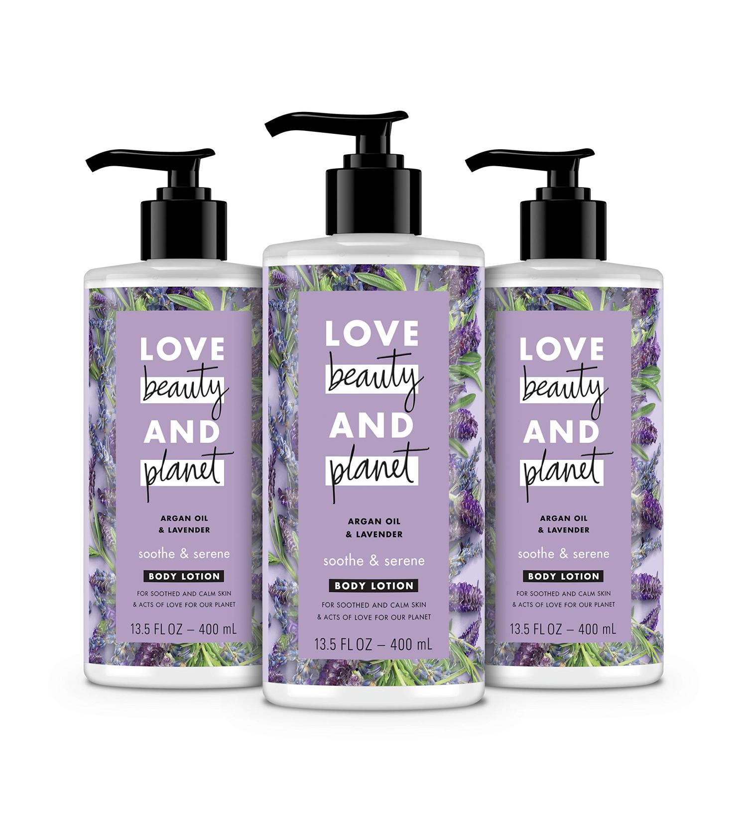 Love Beauty And Planet Argan Oil & Lavender Body Lotion 13.5oz - Pack of 3 - Buy Online on SooperMarket.com