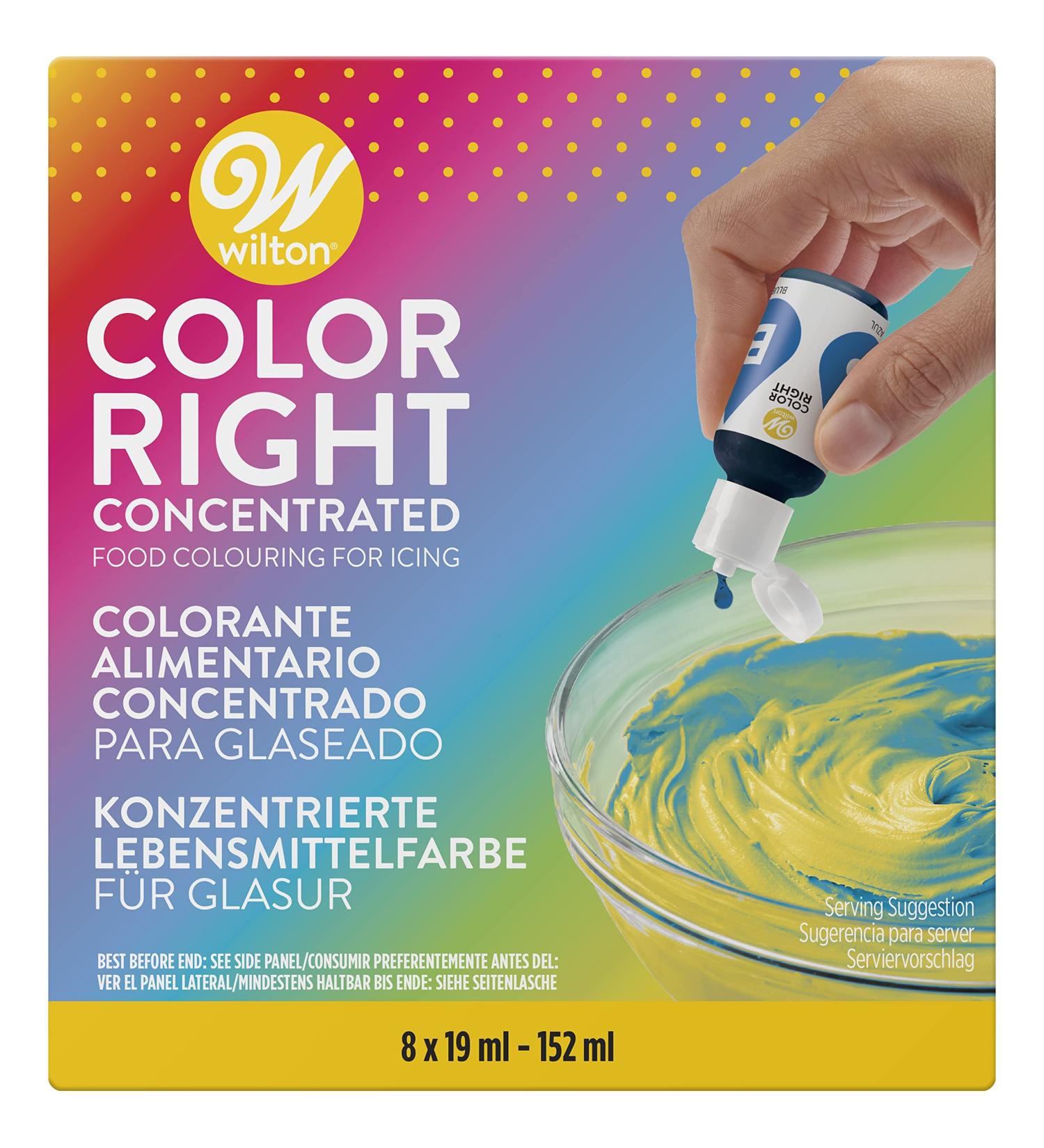 Wilton Color Right Food Coloring Set - 8 Colors | Performance Formula - Buy Online on SooperMarket.com