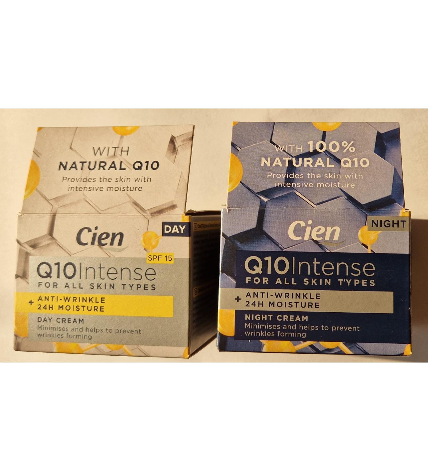 Buy Set of 2x50 ml Cien Q10 Day and Night Cream - Best Anti-Aging Skincare | Worldwide Shipping - Buy Online on SooperMarket.com