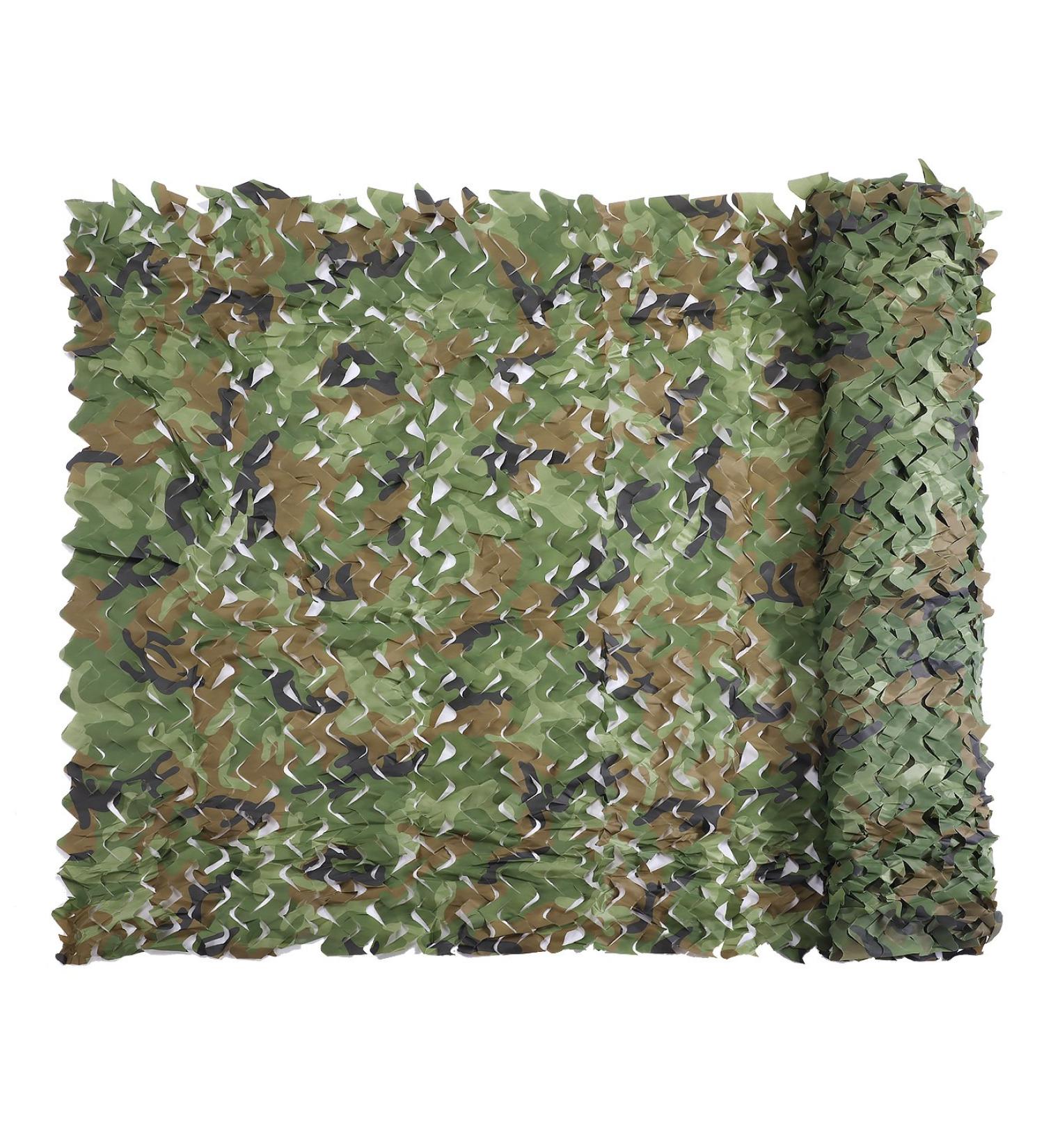 Camo Netting Military Nets Bulk Roll for Army Party Decor 1.5 x 2 M - Woodland Camouflage Net for Hunting Blind, Shooting, Sunshade - 5 X 6.56 FT - Buy Online on SooperMarket.com
