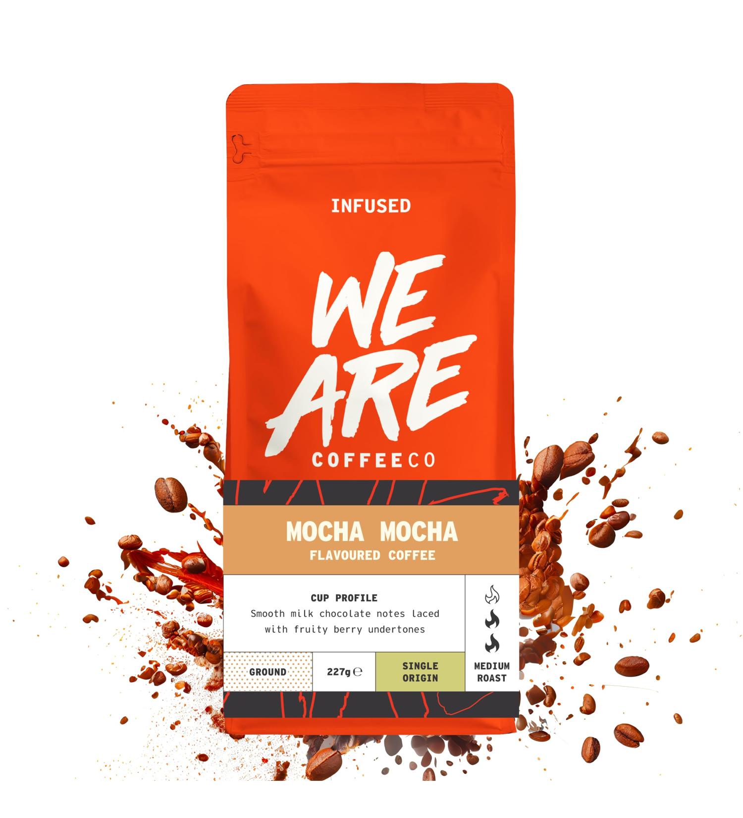 Ethiopian Mocha Flavoured Ground Coffee 227g Bag - Chocolate & Fruits Notes | Arabica Medium Roast | Single Origin Omni Grind - We Are Coffee Co - Buy Online on SooperMarket.com