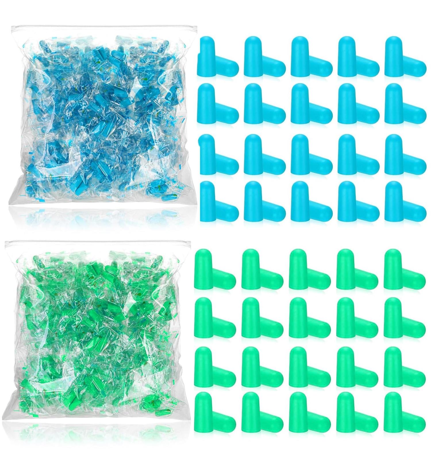 SJENG earplugs 100 pairs of foam earplugs noise cancelling earplugs individually packaged earplugs in bulk earplugs for sleep noise reduction engineering construction - Buy Online on SooperMarket.com