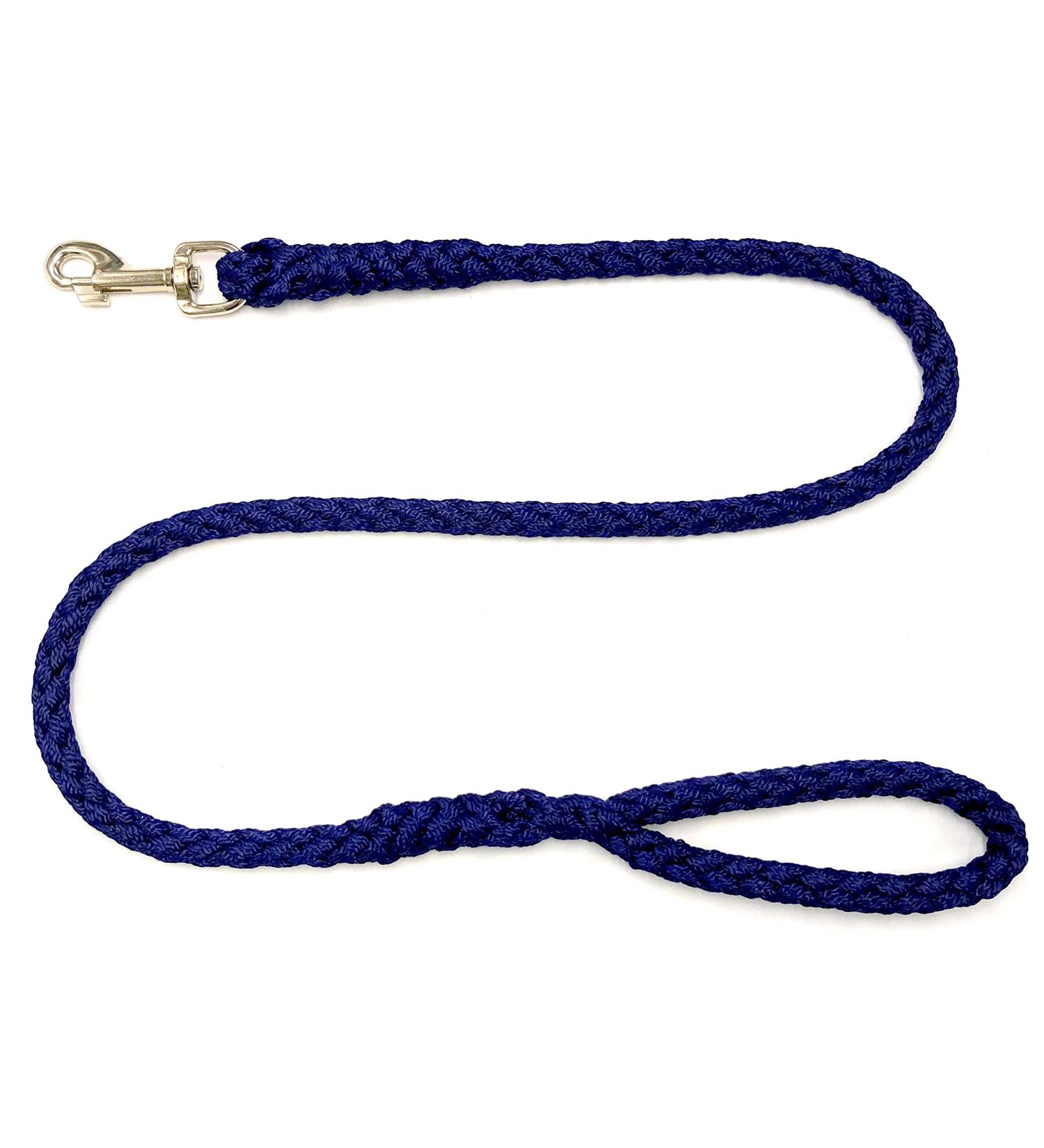 Dogeline large dogs jumbo with hand loop up to 80 kg / guide leash / practice leash / training line very stable 17 colors (3M navy blau) 3M navyblau