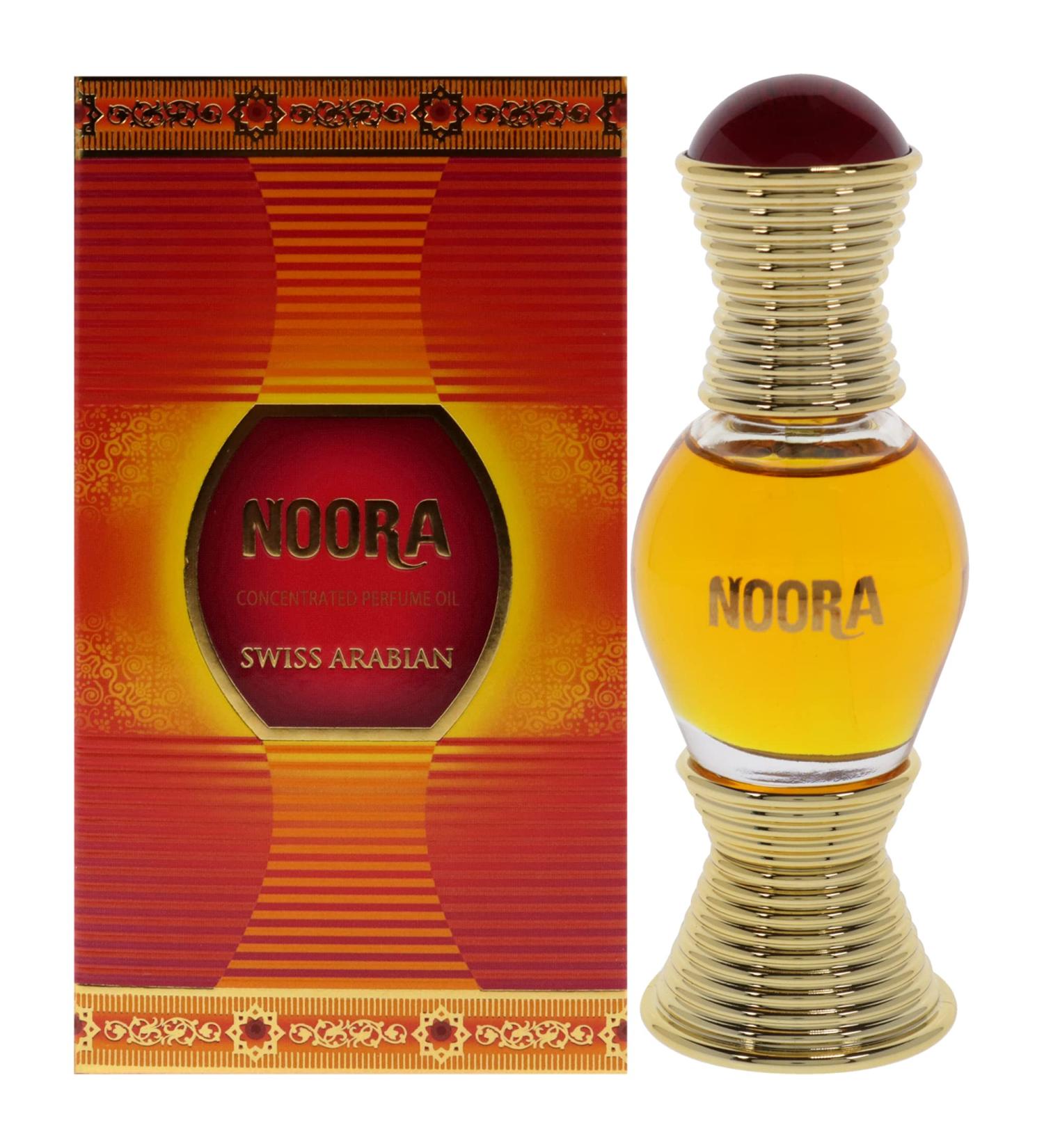 Swiss Arabian Noora - Luxury Products From Dubai - Long Lasting And Addictive Personal Perfume Oil Fragrance - A Seductive Signature Aroma - 0.6 Oz - Buy Online on SooperMarket.com