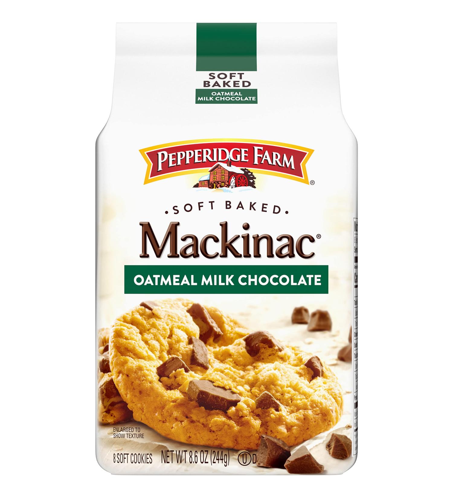 Pepperidge Farm Mackinac Soft Baked Oatmeal Milk Chocolate Cookies - 8.6 oz - Buy Online on SooperMarket.com