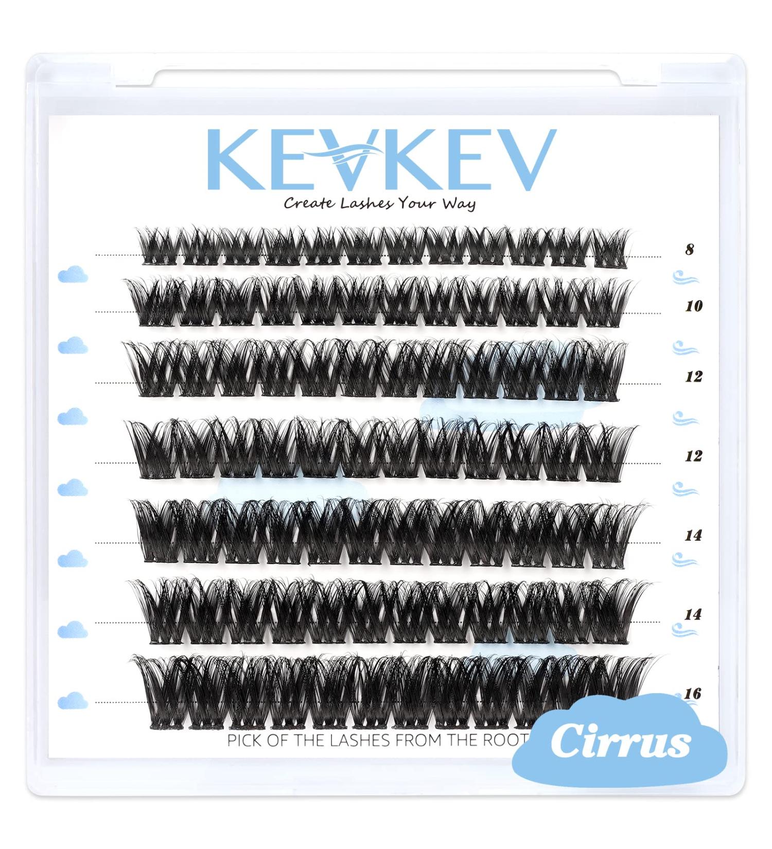 Lash Clusters 84 Pcs | DIY Eyelash Extensions | Natural Look Thin Band & Soft | C-Mix (8-16mm) - Buy Online on SooperMarket.com