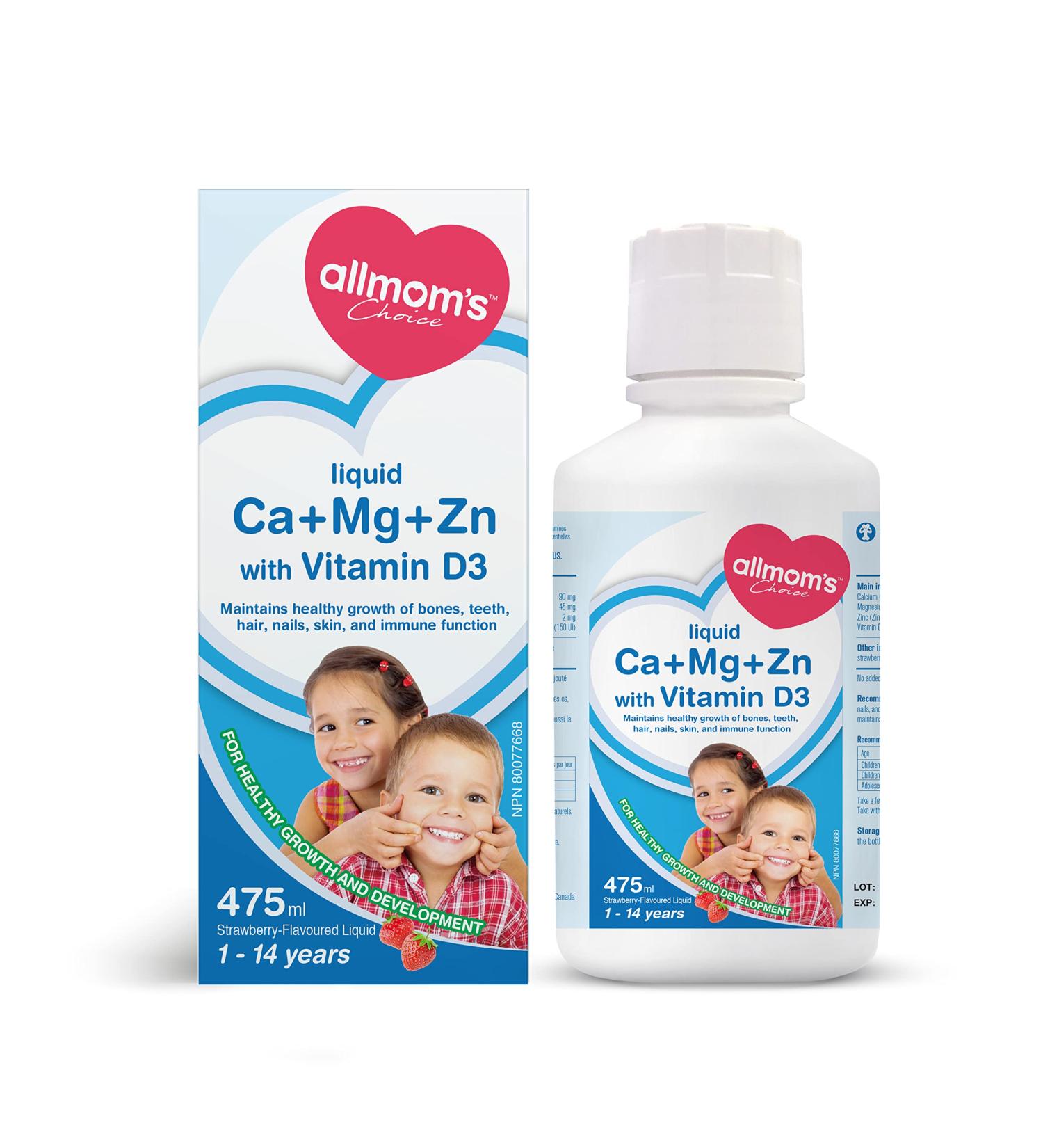 Kids Multivitamin - Calcium Magnesium Zinc with Vitamin D Tasty Even for Picky Eaters Age 1 to 14 Years Essential for Growth Strong Bones Immunity Kids Feel Calm And Relaxed - Allmom's Choice - Buy Online on SooperMarket.com