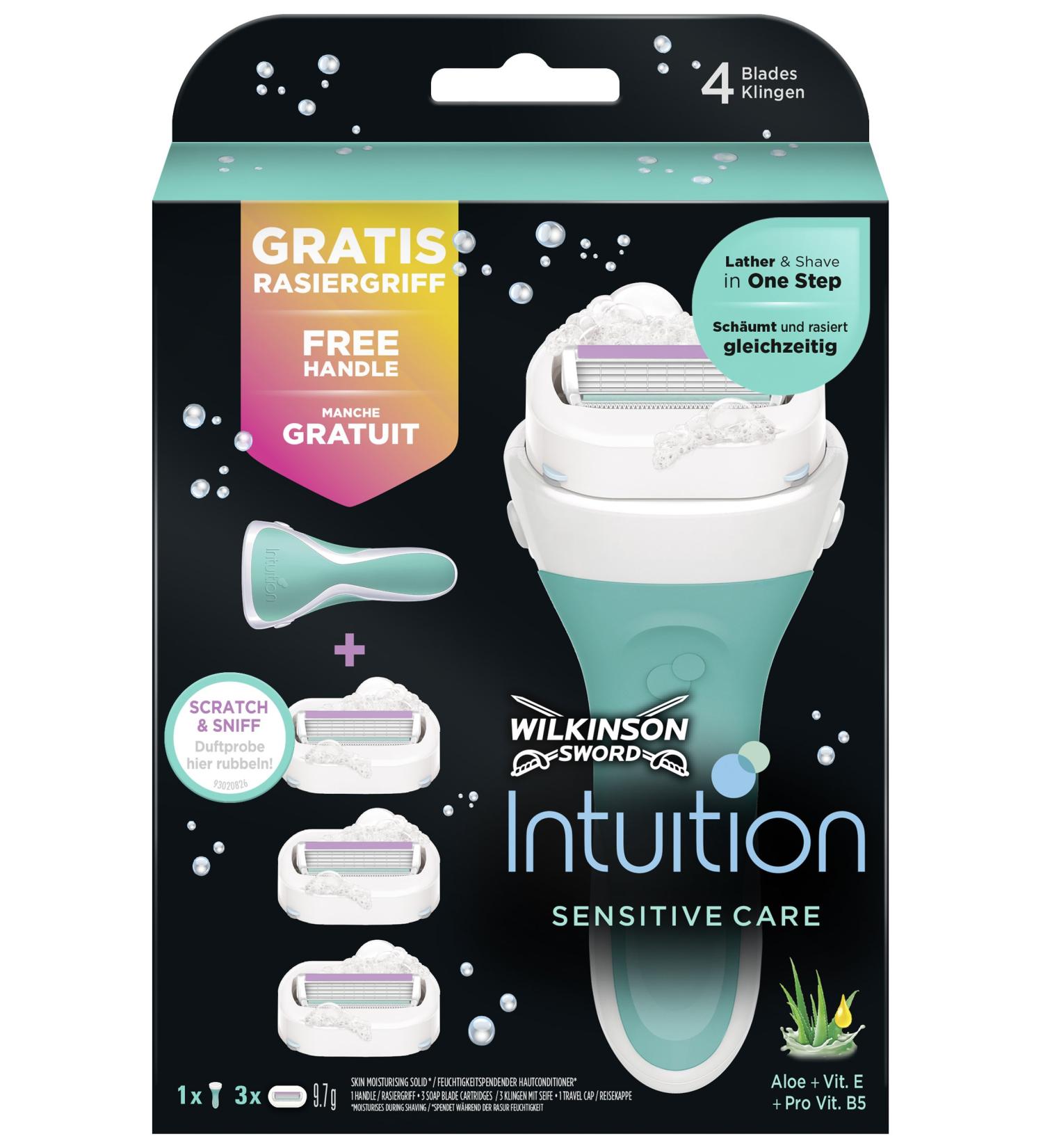 Wilkinson Sword Intuition Razor with Blades - Smooth & Convenient Shaving - Buy Online on SooperMarket.com