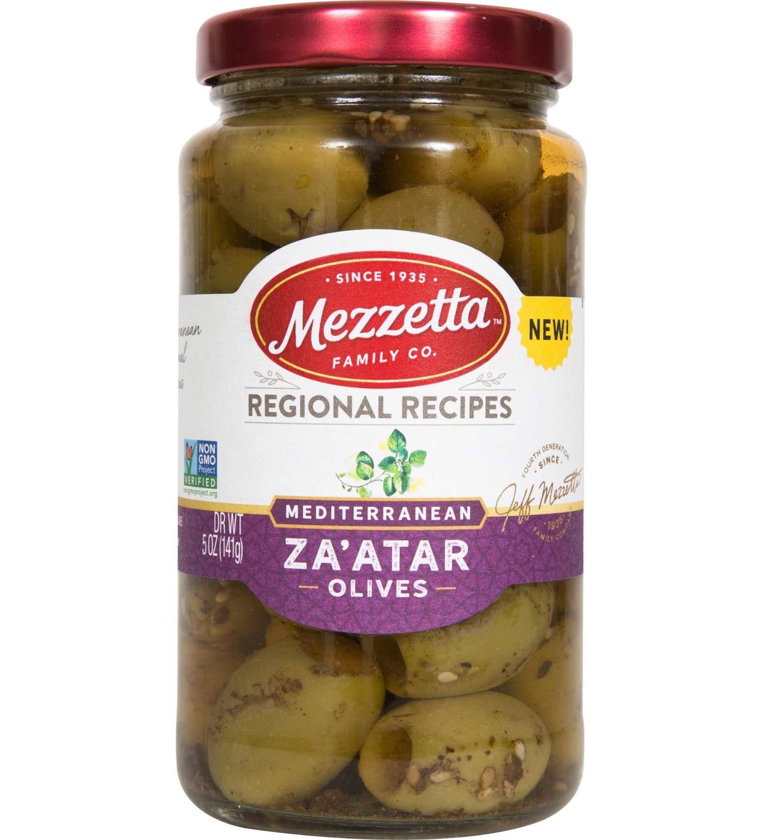 Mezzetta Mediterranean Za'atar Olives, 5 Ounce