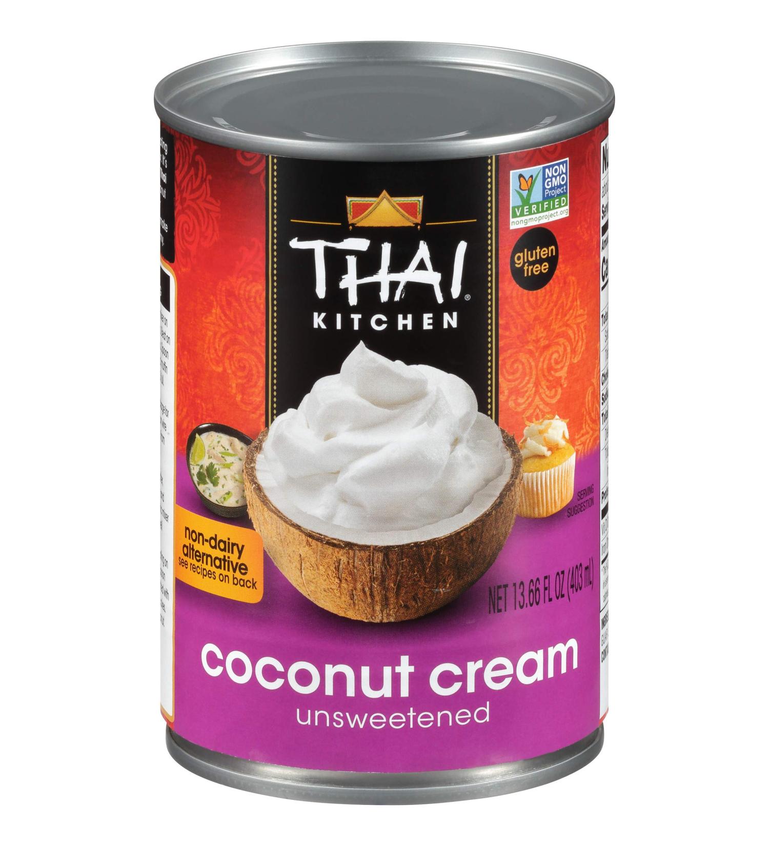 Thai Kitchen Gluten Free Unsweetened Coconut Cream, 13.66 fl oz - Dairy-Free & Vegan - Buy Online on SooperMarket.com