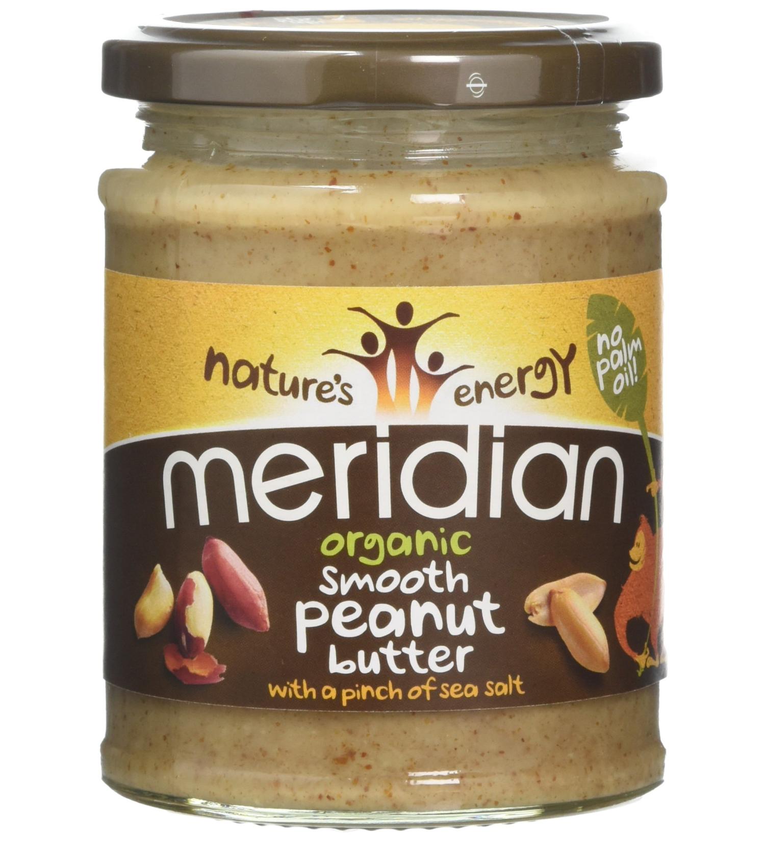Meridian Organic Natural Smooth Peanut Butter 280g - Buy Online on SooperMarket.com