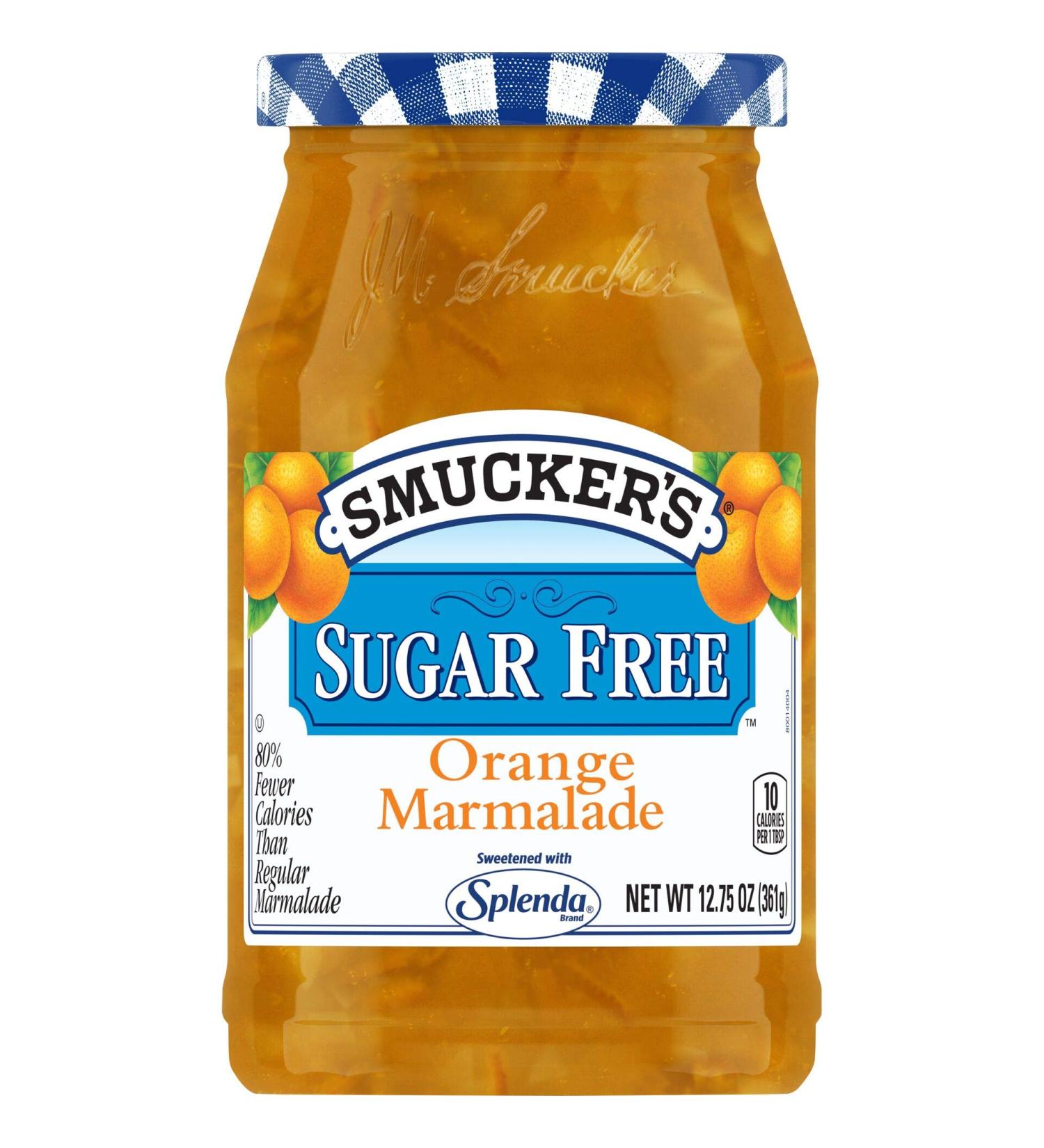 Smucker's Sugar Free Orange Marmalade with Splenda 12.75oz (Pack of 8) - Delicious Orange Marmalade Sweetened with Splenda - Buy Online on SooperMarket.com