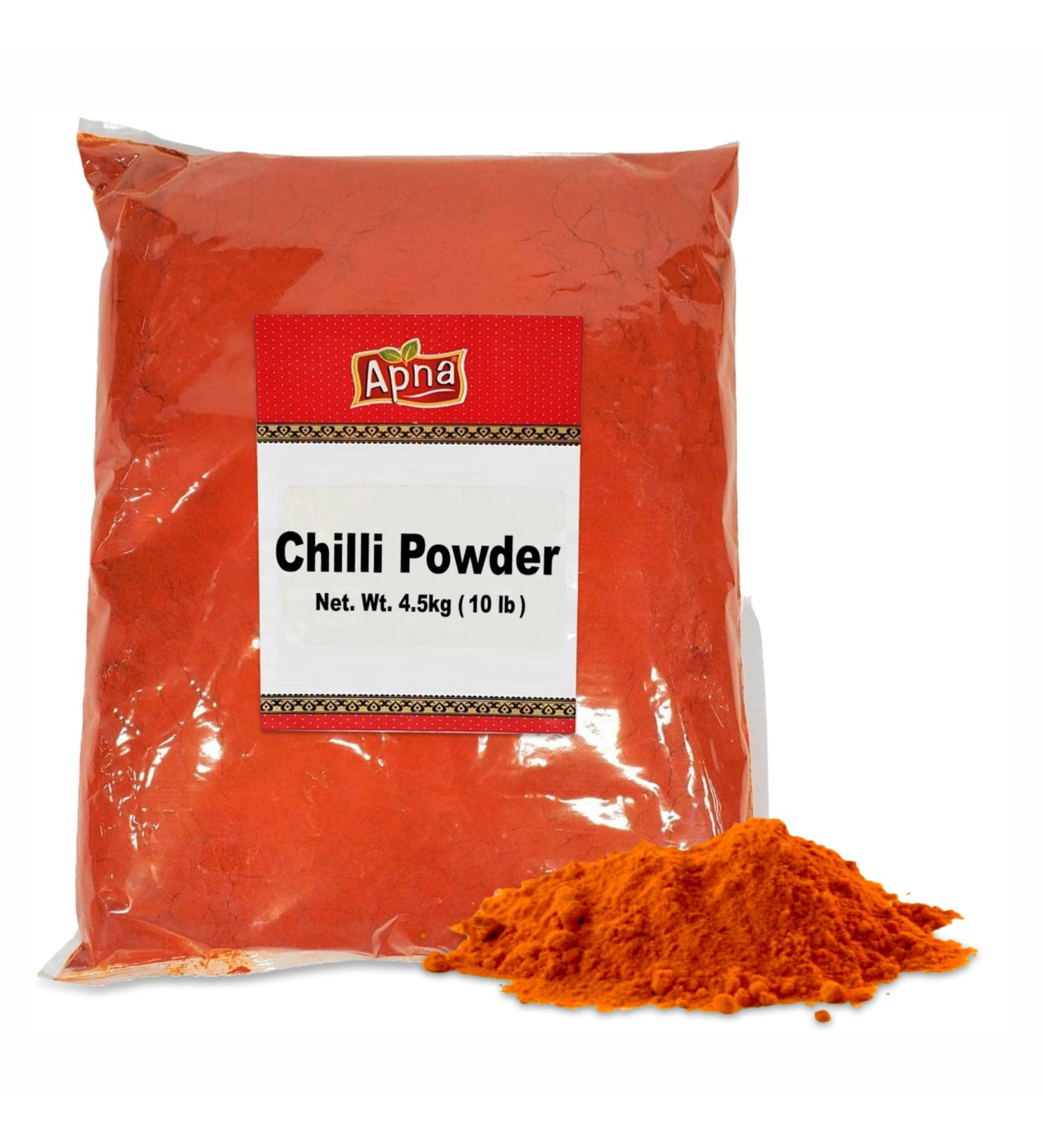 Apna Chili Powder 4.5 kg (10 lb) Deggi Mirch Powder (Chilli) Quality Natural Herbs and Spices for Cooking 100% Natural