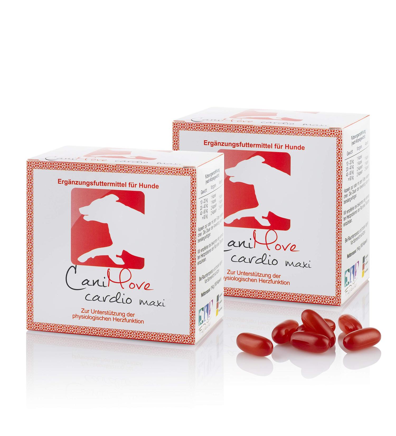 Canimove Doppelpack (200 Capsules) - Veterinary-Approved Support for Heart Function in Large Dog Breeds - Buy Online on SooperMarket.com