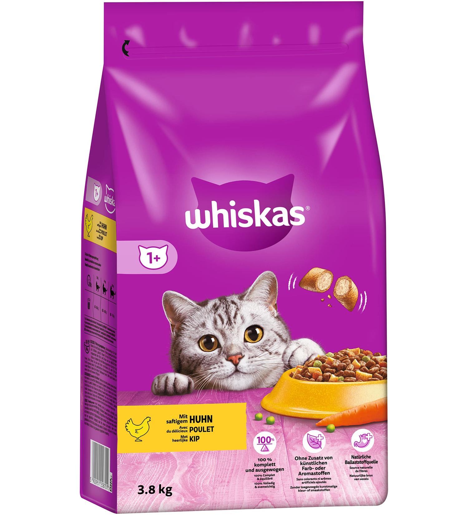 Whiskas Chicken Nuggets for Cats - 3.8 kg | Premium Cat Food - International Shipping Available - Buy Online on SooperMarket.com