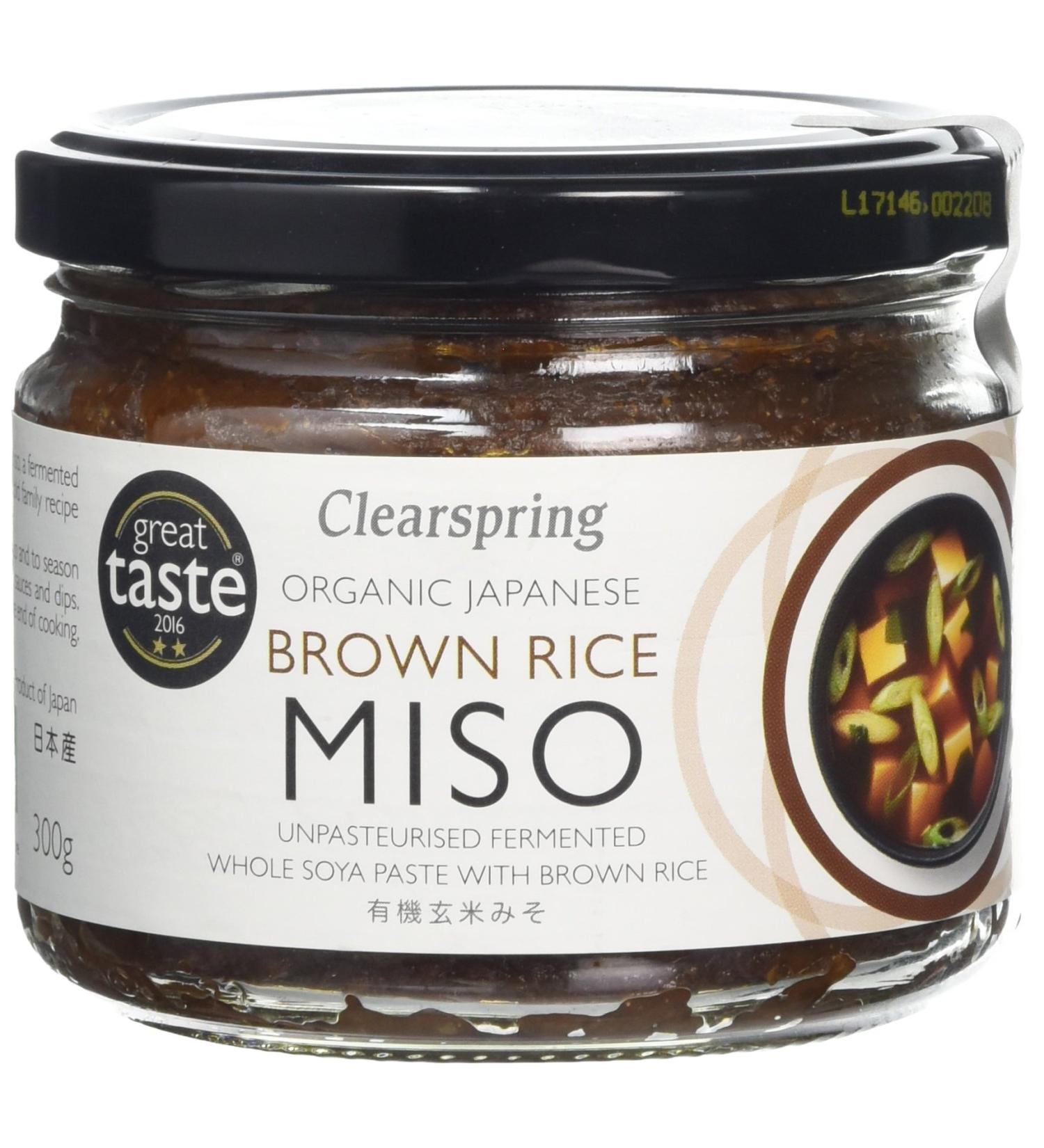 Clearspring Organic Miso Johsen Brown Rice 300g - Unpasteurised | Buy Online - Buy Online on SooperMarket.com