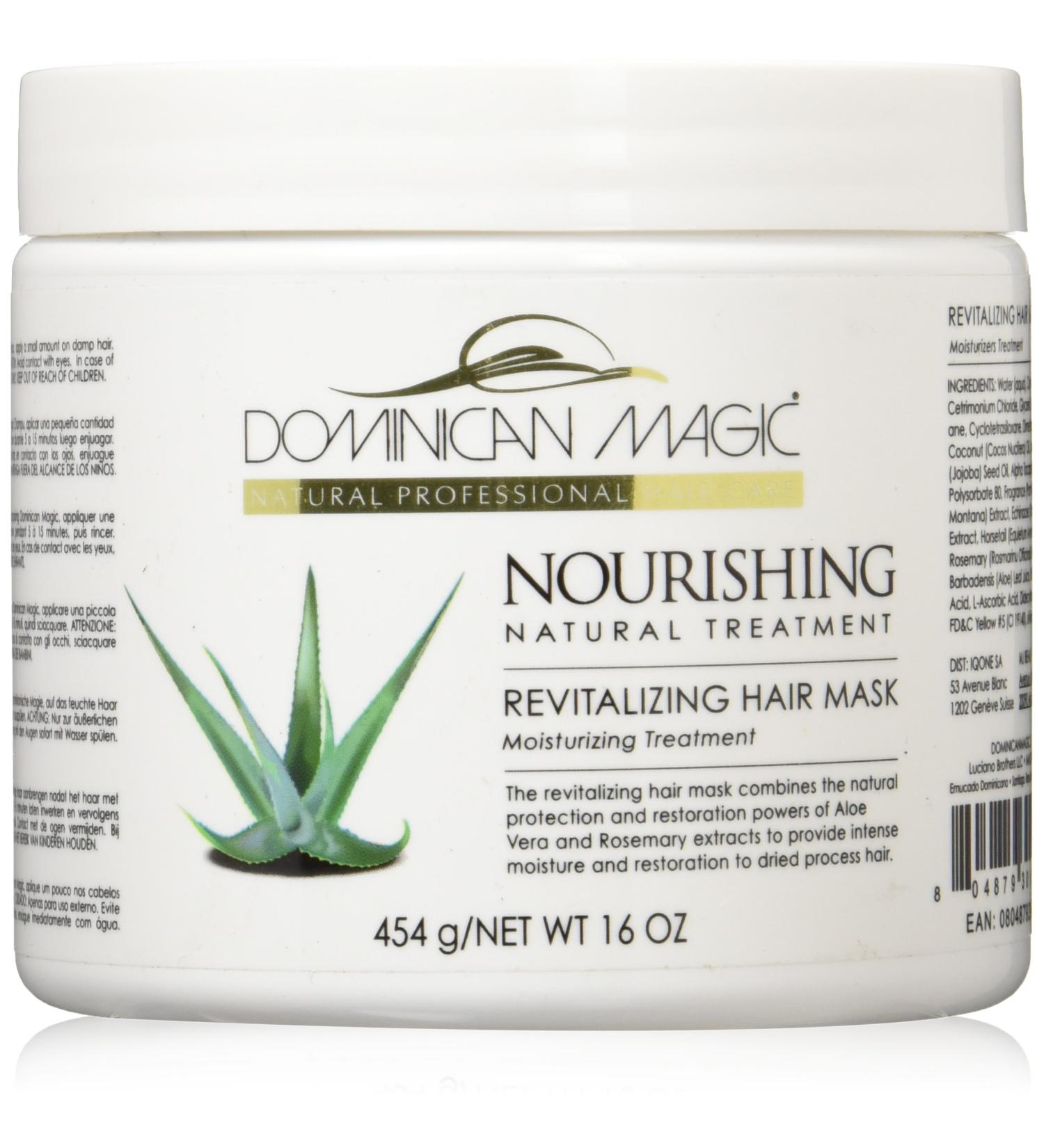 Dominican Magic Revitalizing Hair Mask 16 oz - Hydrating Hair Treatment 1 lb (Pack of 1) - Buy Online on SooperMarket.com