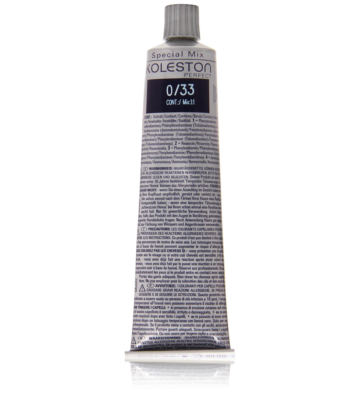 Wella Professionals Koleston 0/33 Gold-Intensive Hair Color - 60ml - Buy Online Internationally - Buy Online on SooperMarket.com