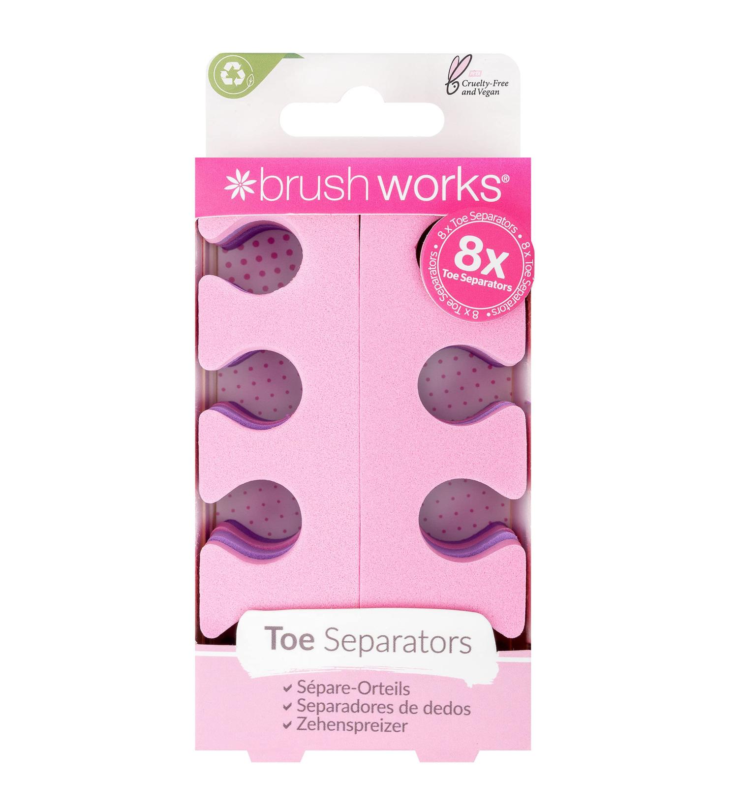 Brushworks Toe Separators - Set of 4 Pairs for Toe Alignment and Comfort - Buy Online on SooperMarket.com