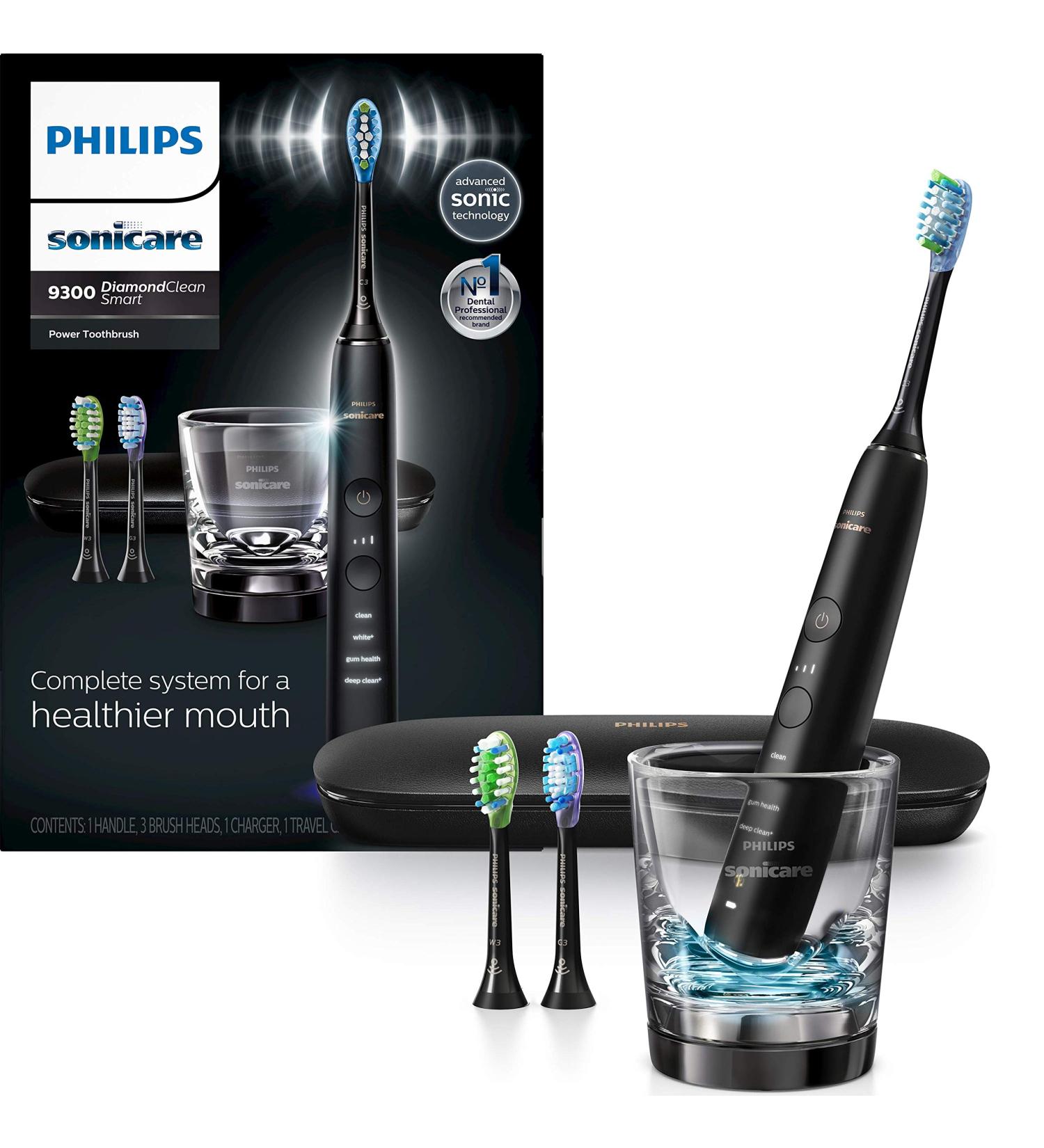 Philips Sonicare DiamondClean Smart 9300 Electric Toothbrush HX9903/11 - Black - Buy Online on SooperMarket.com