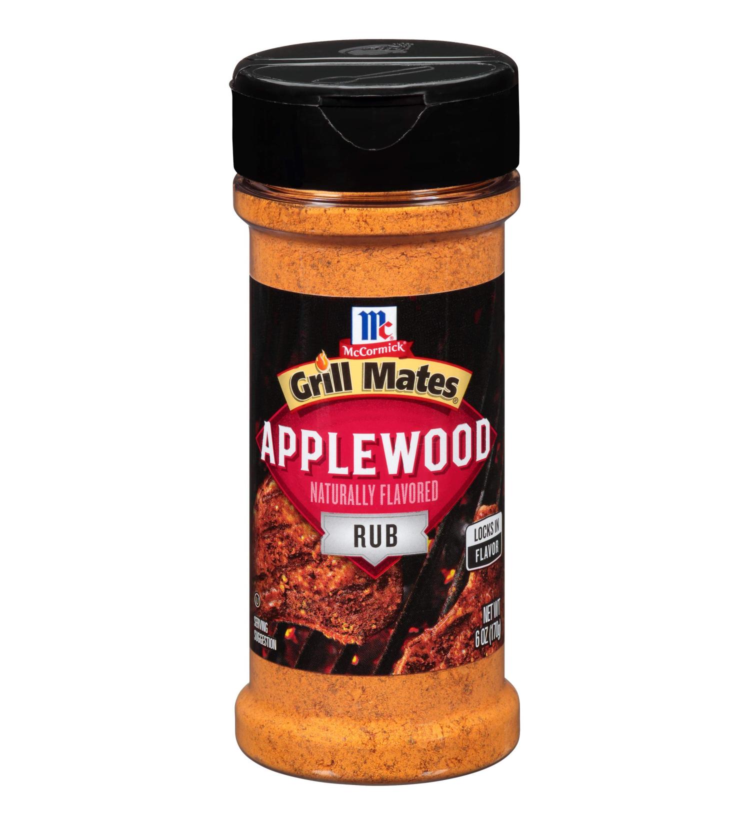 McCormick Grill Mates Applewood Rub 6 oz - BBQ Seasoning for Grilling Perfection - Buy Online on SooperMarket.com