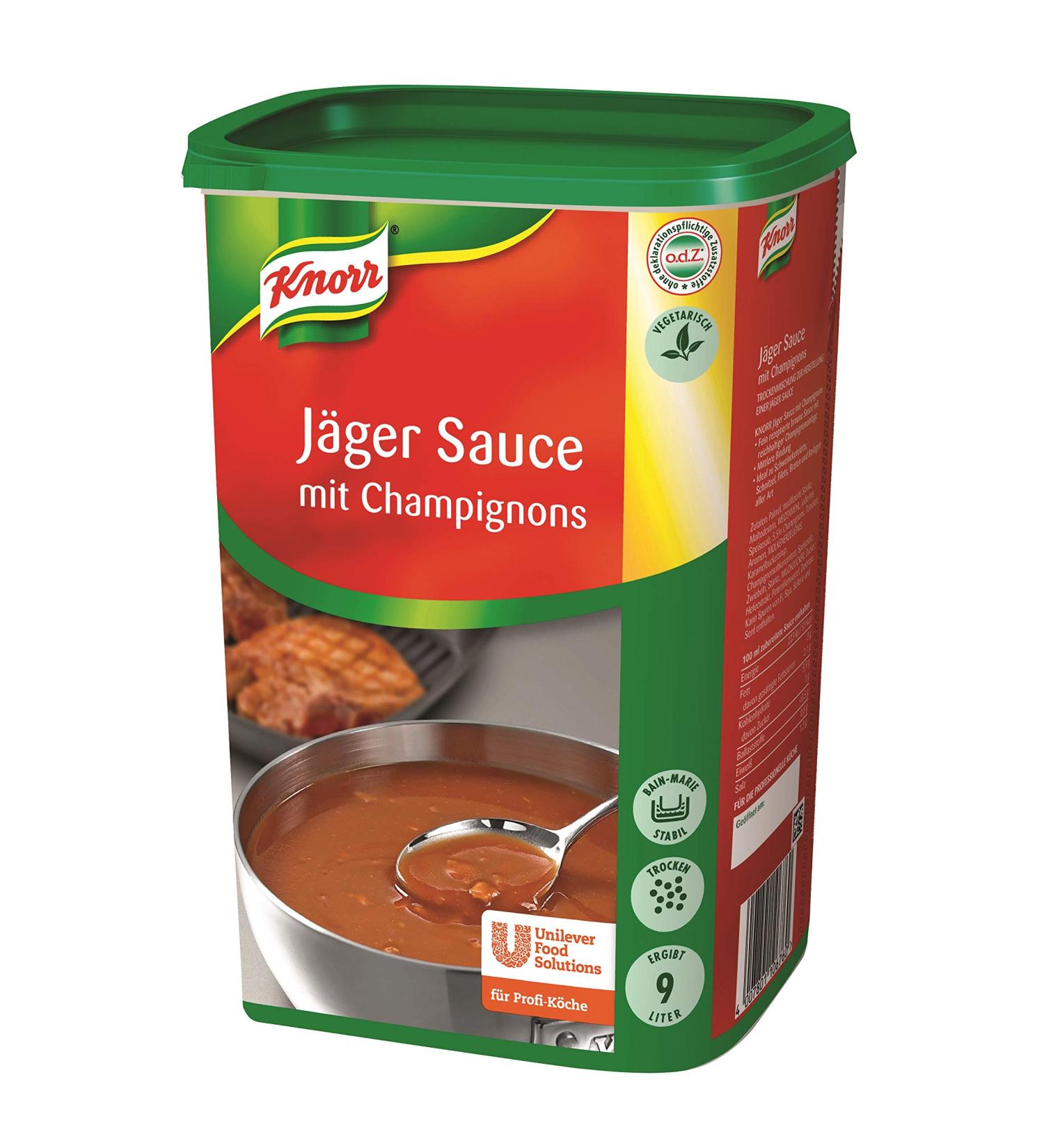 Buy Knorr Hunter Sauce with Mushrooms - 1kg | Rich Brown Sauce Medium Consistency for Gourmet Cooking - International Shipping Available - Buy Online on SooperMarket.com