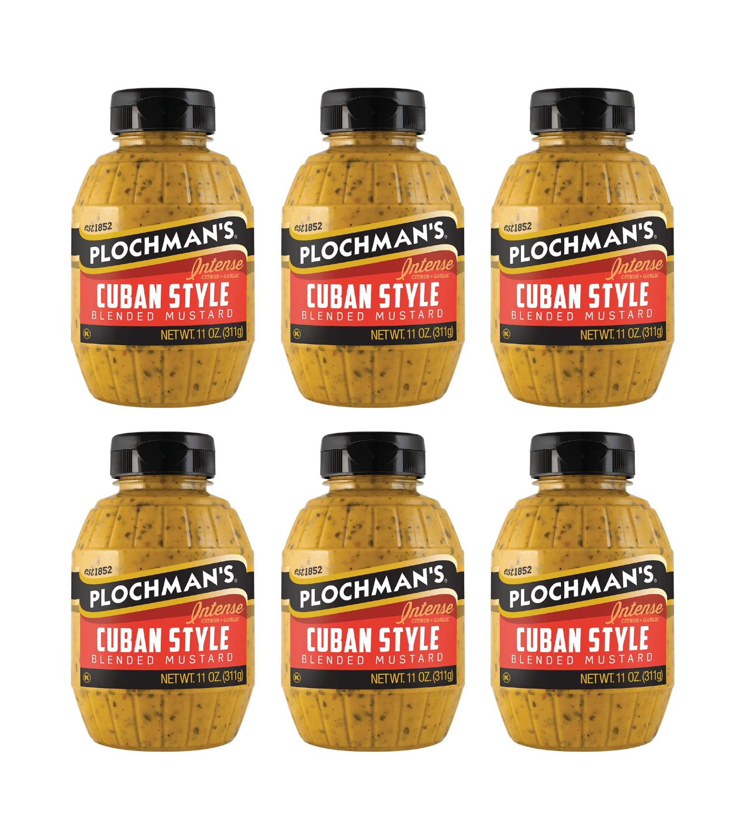 Plochman's Mustard Cuban 11 oz (Pack of 6) - Authentic Flavor and Quality - Buy Online on SooperMarket.com