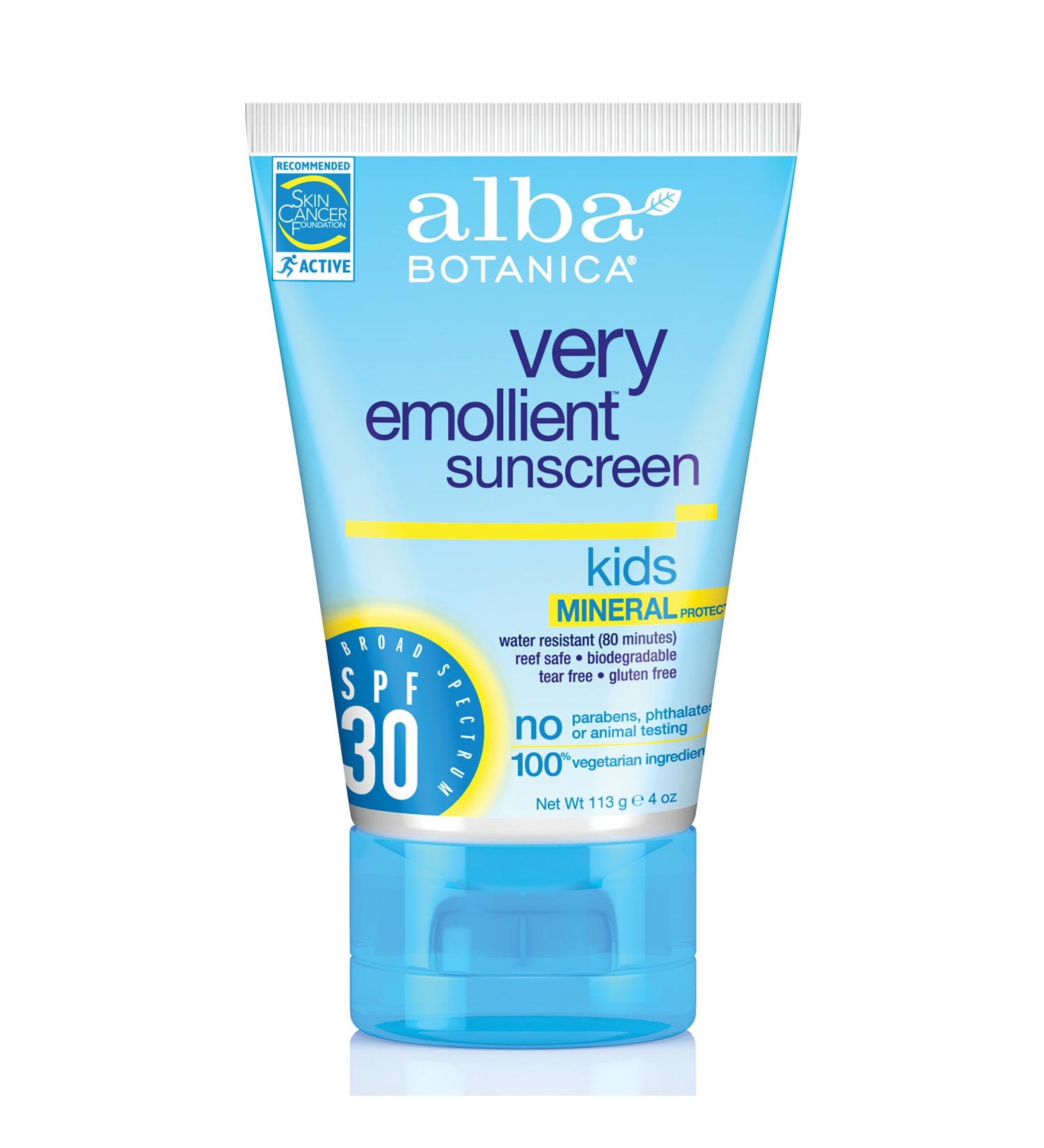 ALBA BOTANICA Mineral Sunscreen Kids SPF 30 - 4 oz | Natural Sun Protection - Buy Online on SooperMarket.com