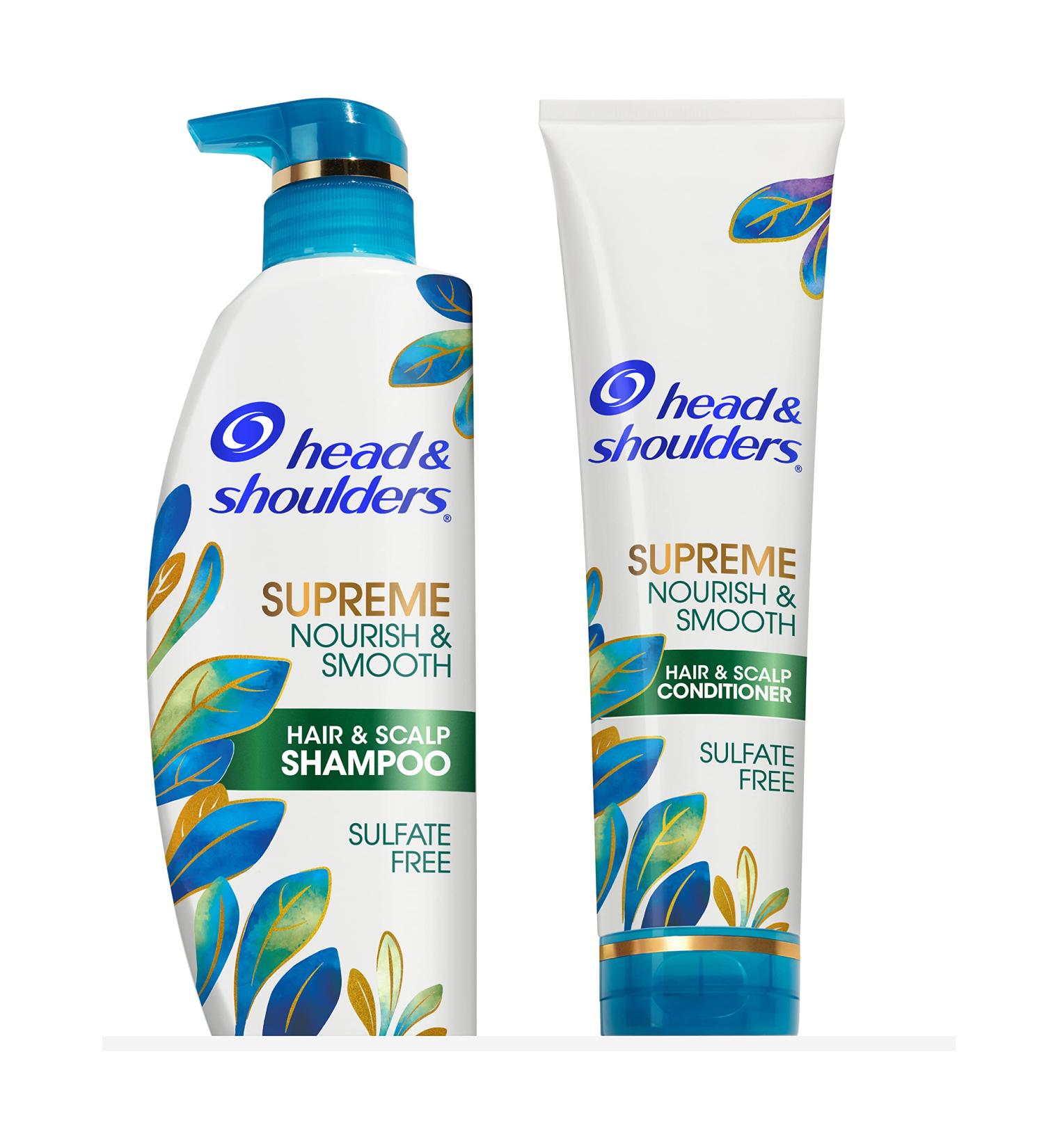 Head & Shoulders Supreme Dry Scalp Treatment Shampoo & Conditioner Set - Sulfate-Free, Nourishing with Jojoba & Argan Oil - 21.2 Fl Oz - Buy Online on SooperMarket.com