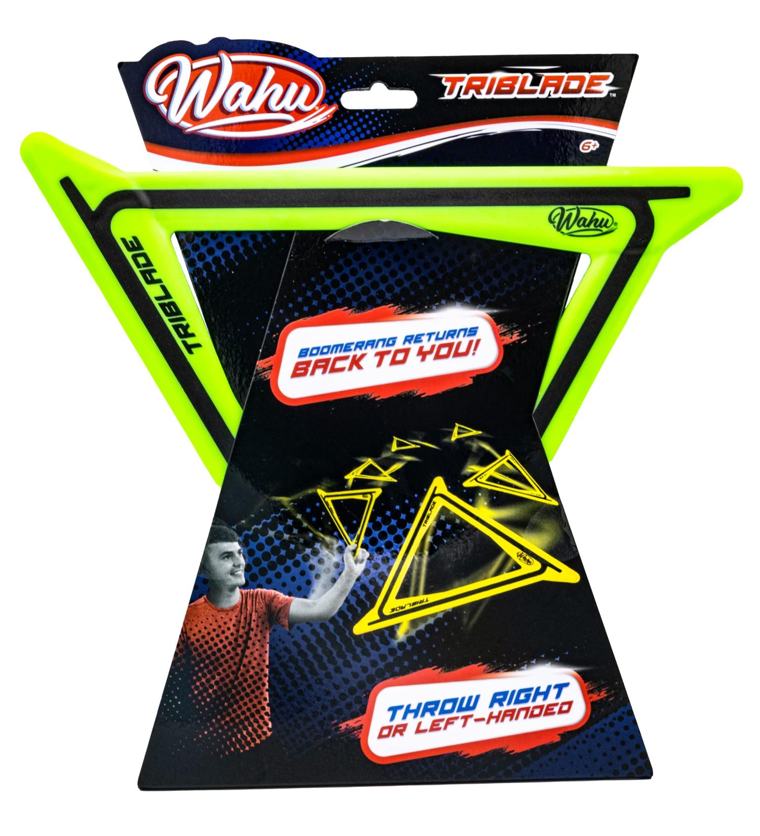 Wahu TriBlade Green Boomerang - Soft Lightweight Flying Toy for Right or Left-Handed Users - Buy Online on SooperMarket.com