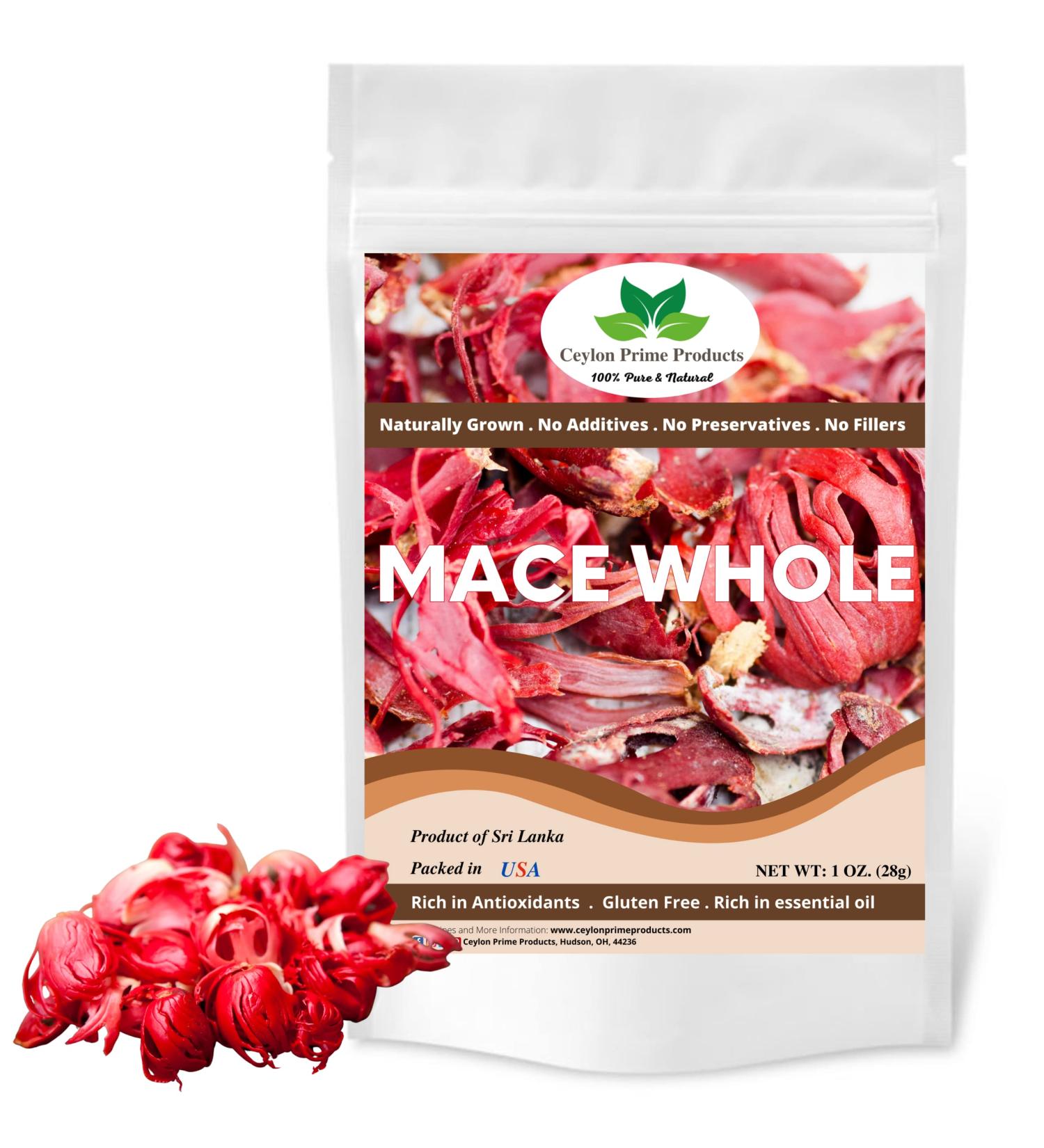 Mace Blade Whole (Javathri) (1oz) - All Natural Vegan Gluten Free NON-GMO Spicy Flavor | Resealable Bag - Buy Online on SooperMarket.com