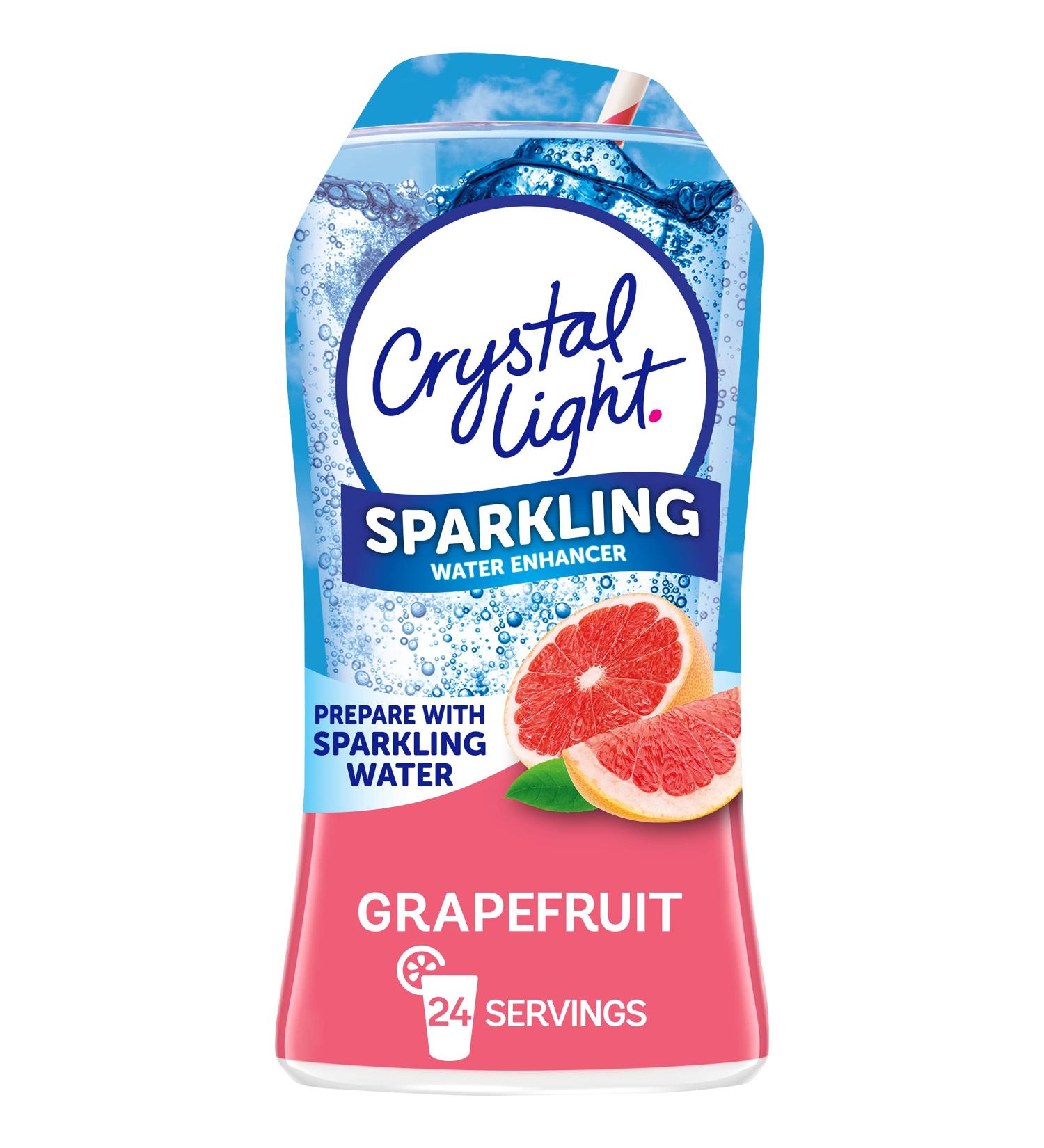 Crystal Light Sparkling Grapefruit Water Enhancer - 1.62 fl oz, Sugar-Free, Zero Calories - Buy Online on SooperMarket.com