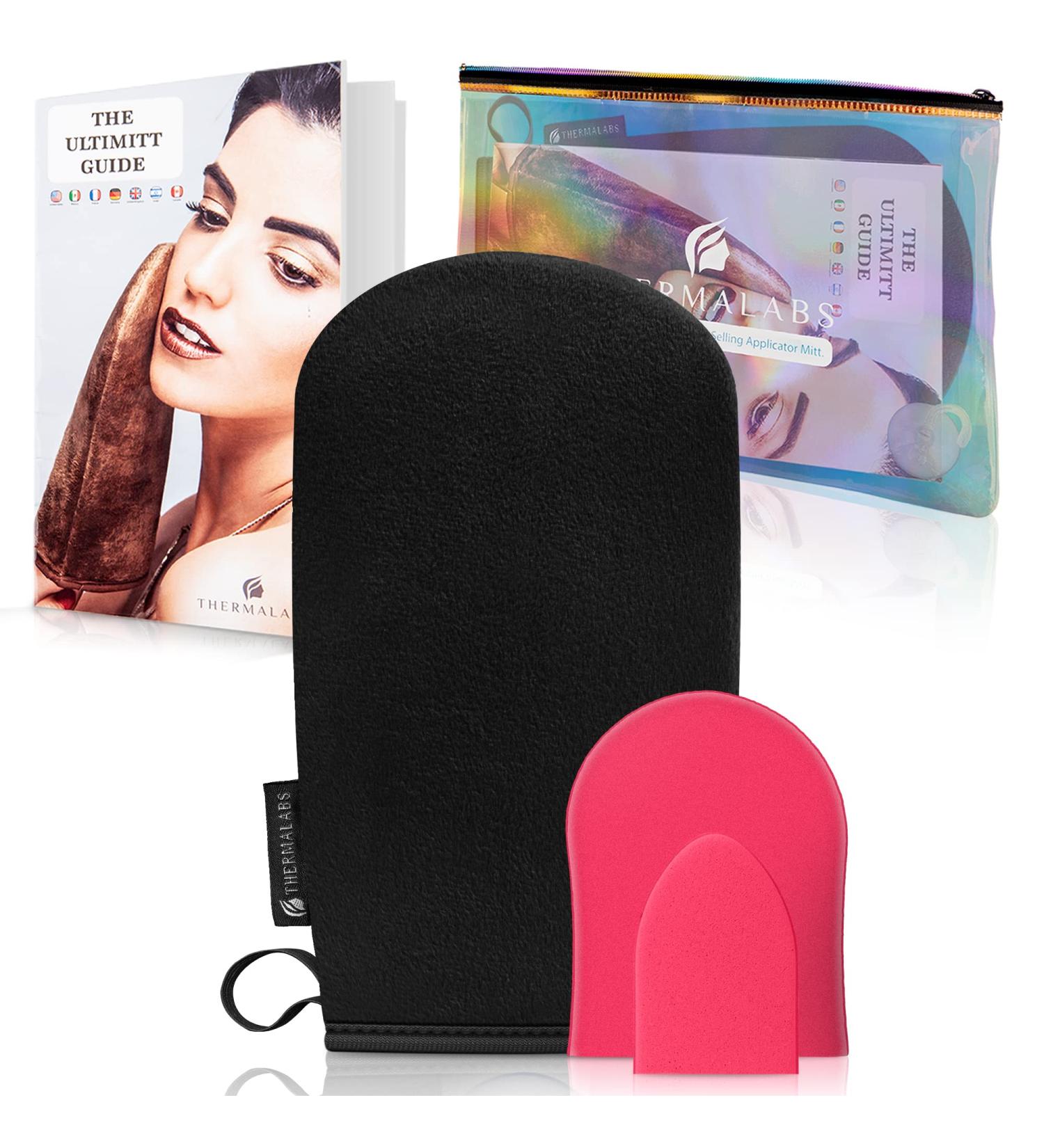 Ultimitt Black Self Tanning Applicator Mitt | Reusable Streak-Free Sunless Tan Application Glove | Indoor Bronzing Microfiber Cloth - Buy Online on SooperMarket.com