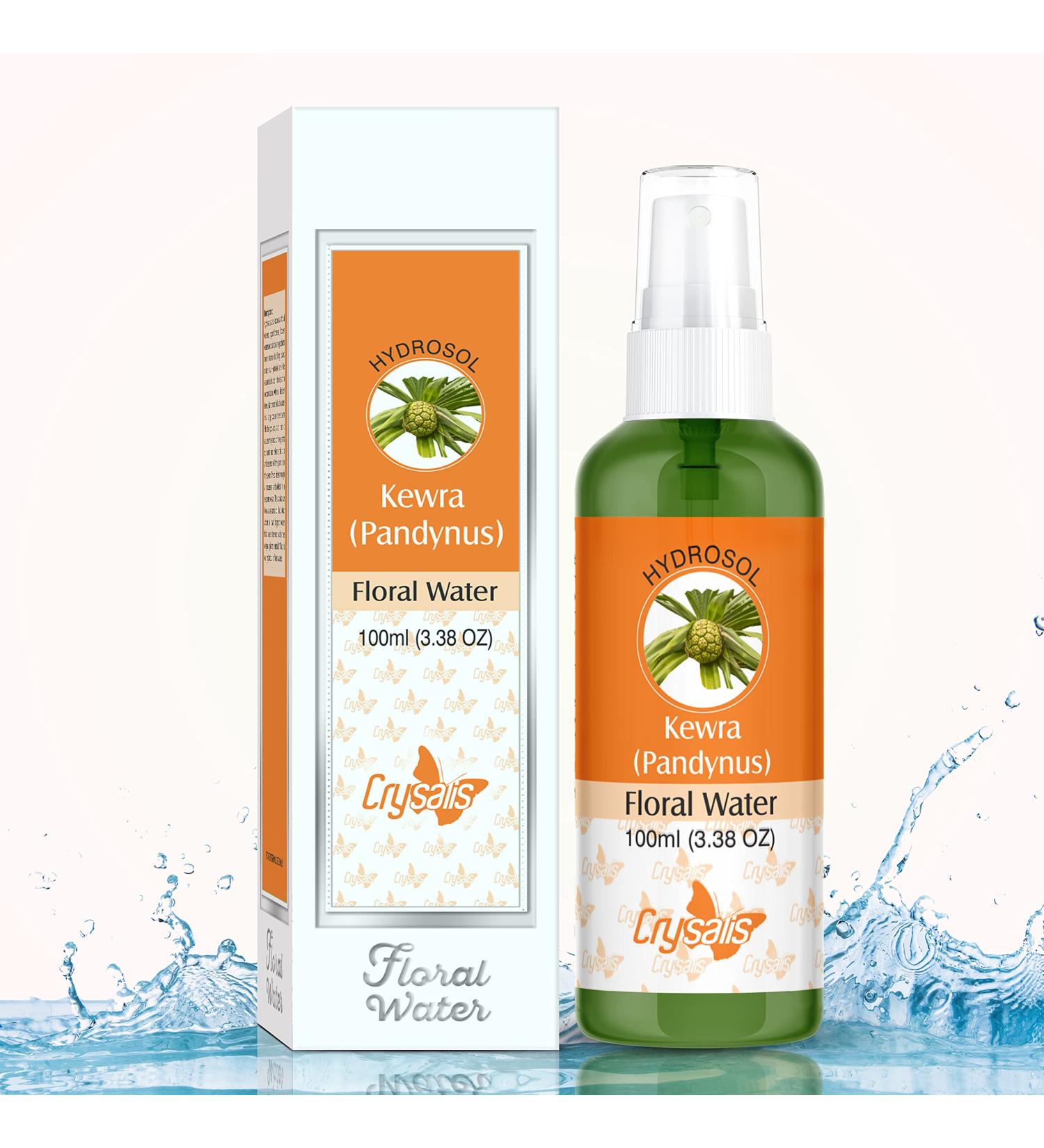Crysalis Kewra Floral Water 100ml - Premium Pandynus Essence for Aromatherapy & Skincare | International Shipping Available - Buy Online on SooperMarket.com