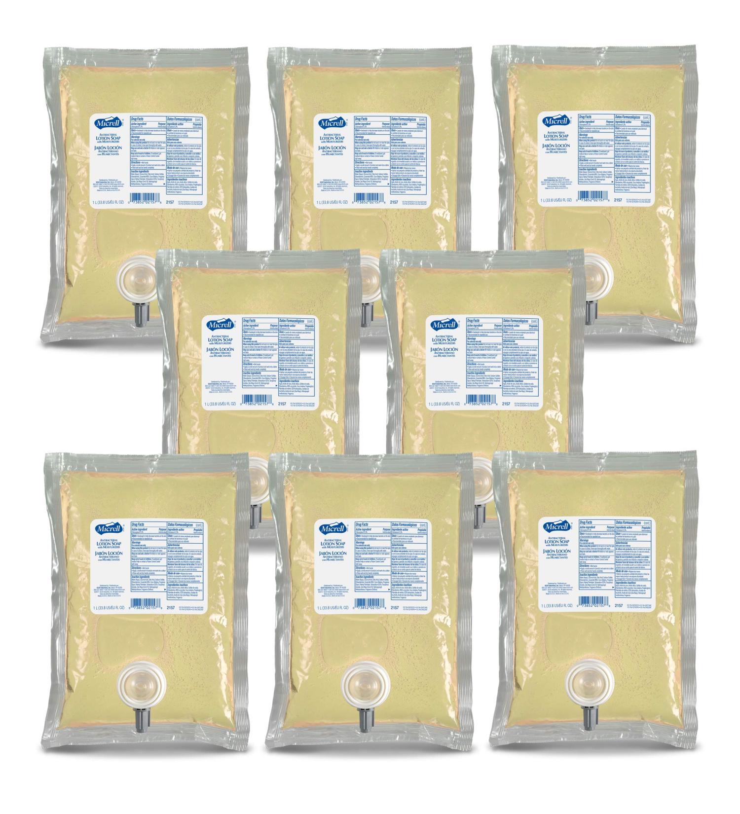 MICRELL NXT Antibacterial Lotion Soap Citrus Fragrance 1000 mL Refill - Case of 8 for SPACE SAVER Dispenser - Buy Online on SooperMarket.com