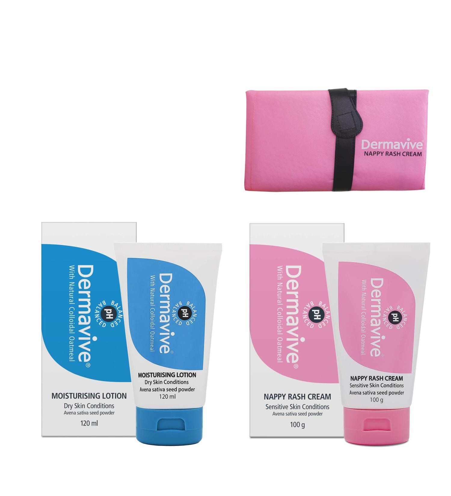 Dermavive Moisturising Lotion Bundle - pH Balanced, Non-Greasy, Fast-Absorbing with Natural Colloidal Oatmeal for Dry Skin - Buy Online on SooperMarket.com