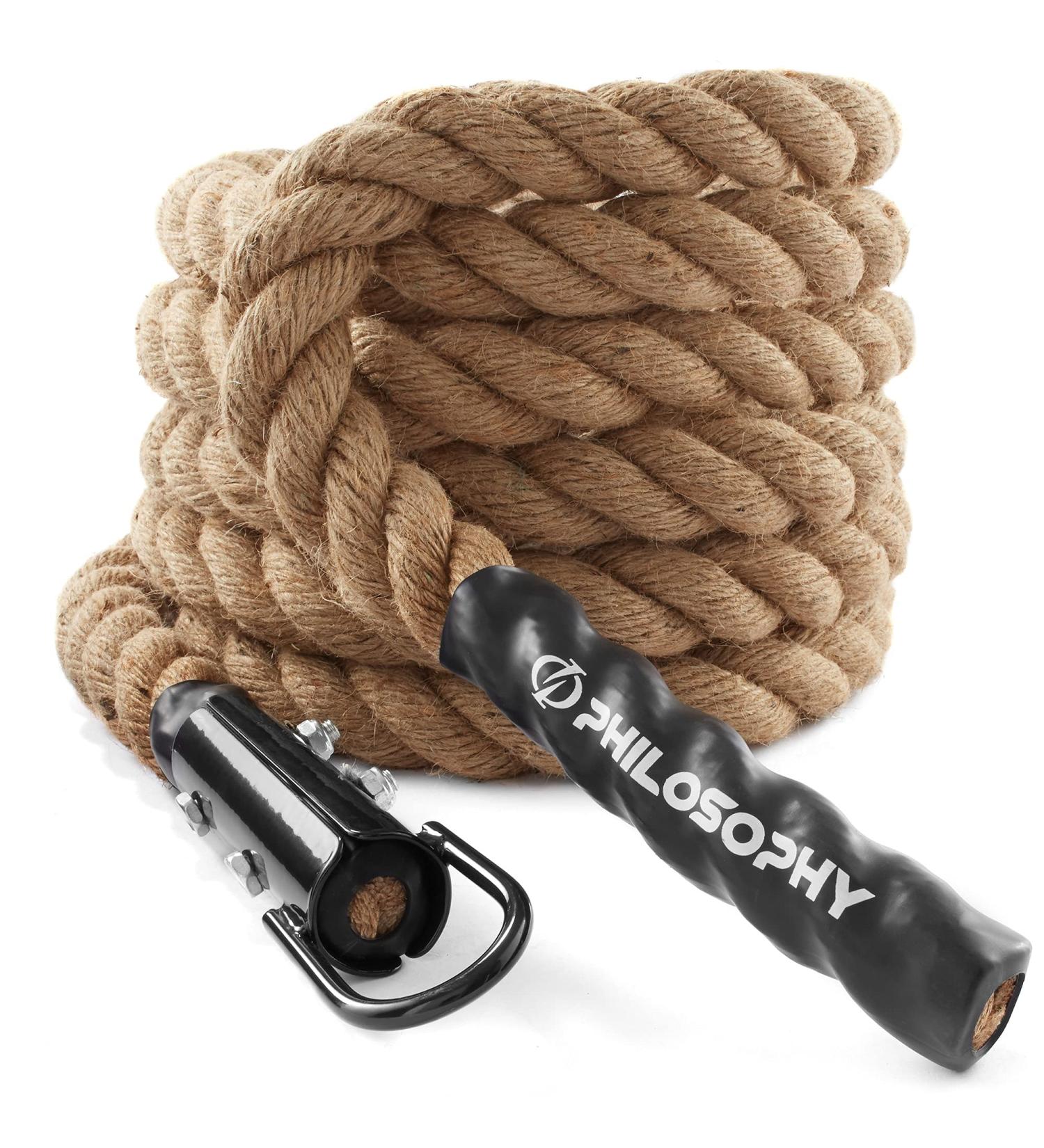 Philosophy Gym 1.5 x 15' Indoor/Outdoor Exercise Climbing Rope | Premium Quality - Buy Online on SooperMarket.com