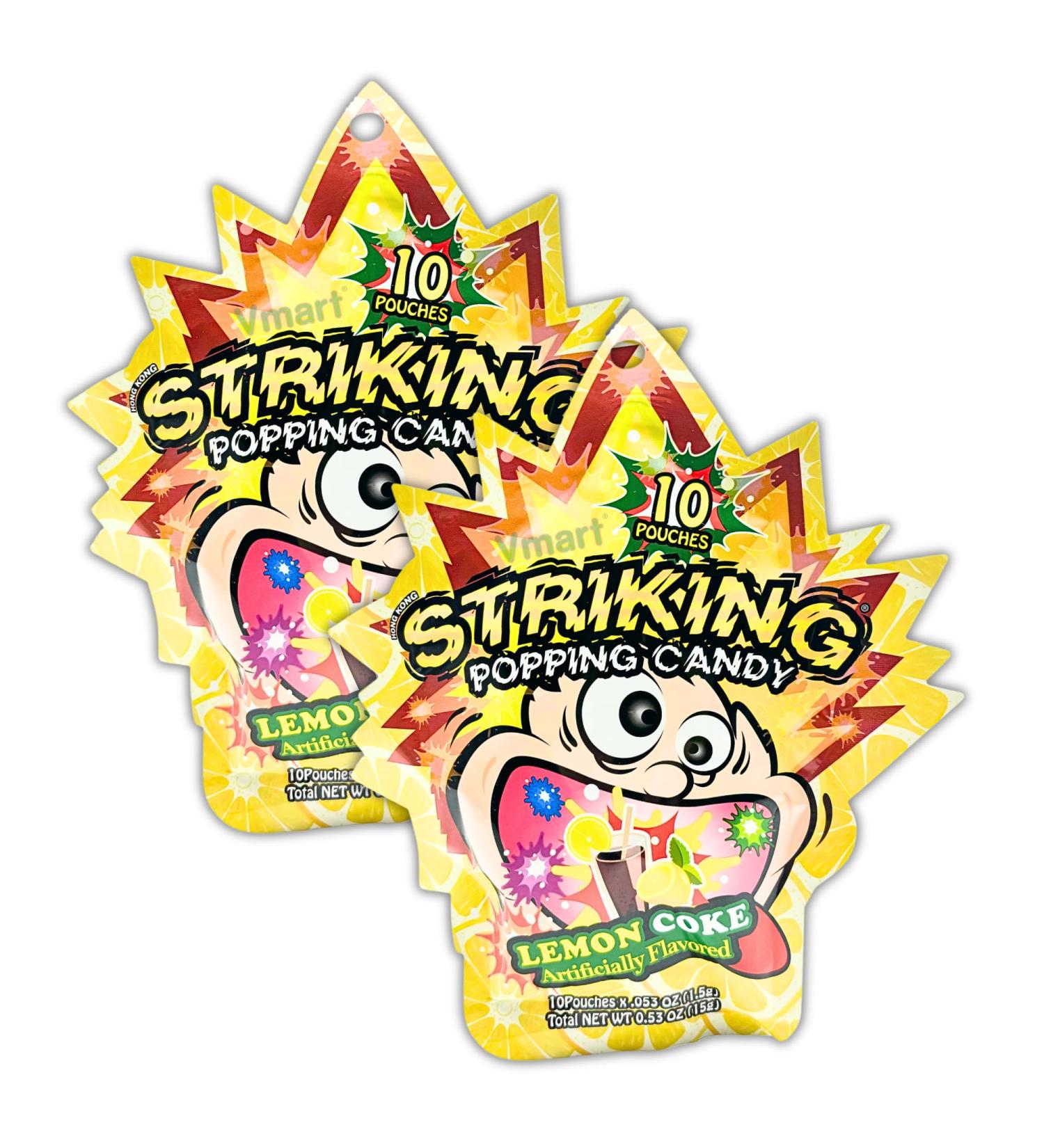 Striking Popping Candy Lemon Coke Flavour 15g (Pack of 2) - Buy Online on SooperMarket.com