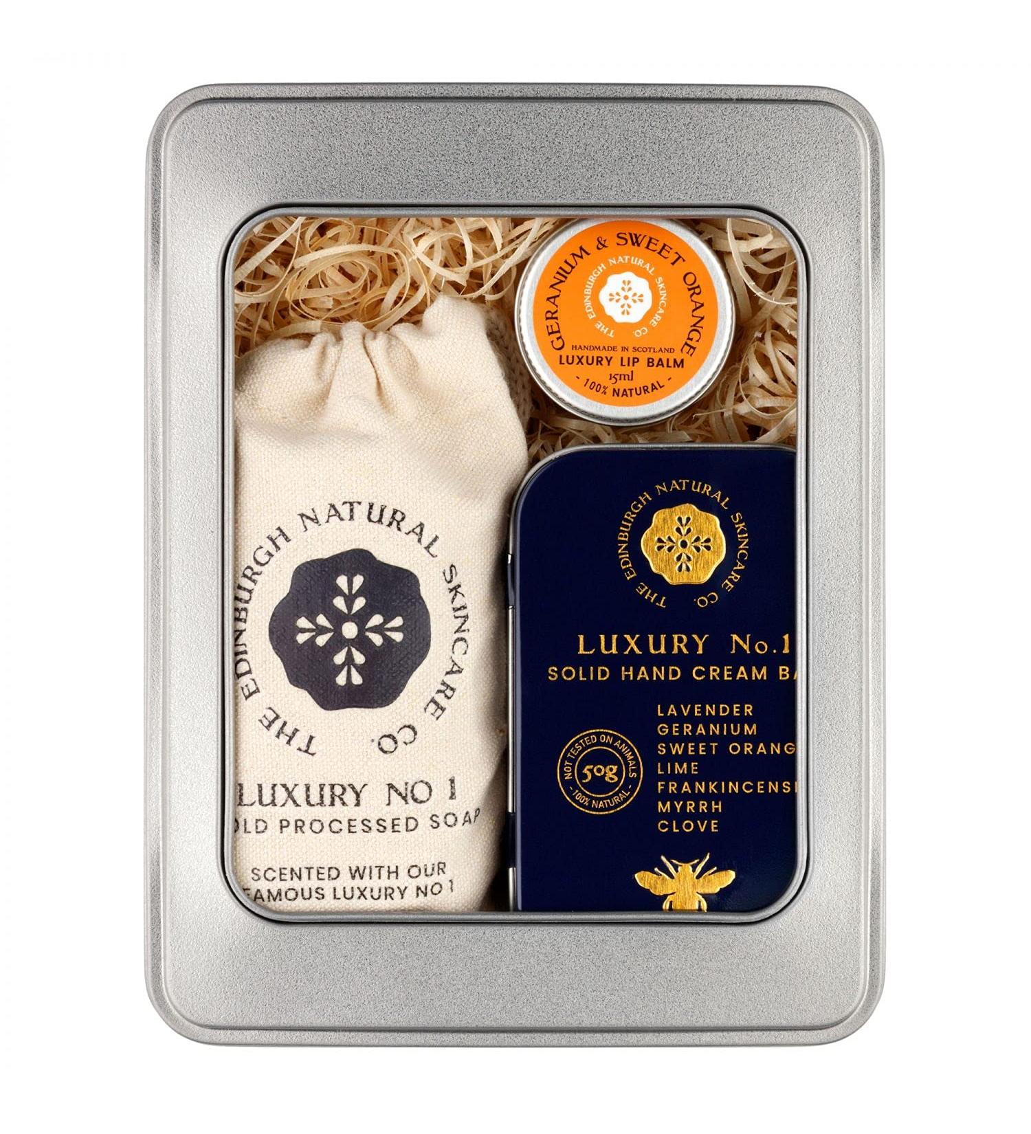 Luxury Gift Box | Luxury No.1 Scented Hand Cream Bar | Beautifully Scented Soap Bar | Moisturising And Luxurious Lip Balm | Gift For All Occasions Luxury No.1 Gift Box - Buy Online on SooperMarket.com