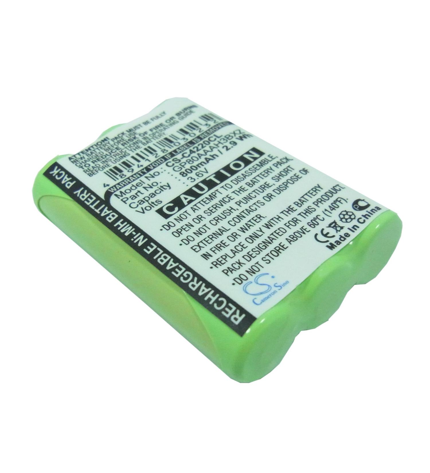 800mAh Battery Replacement for Clarity Professional C4230 C4230HS C4220 | Durable 3.6V GP80AAAH3BXZ - Buy Online on SooperMarket.com