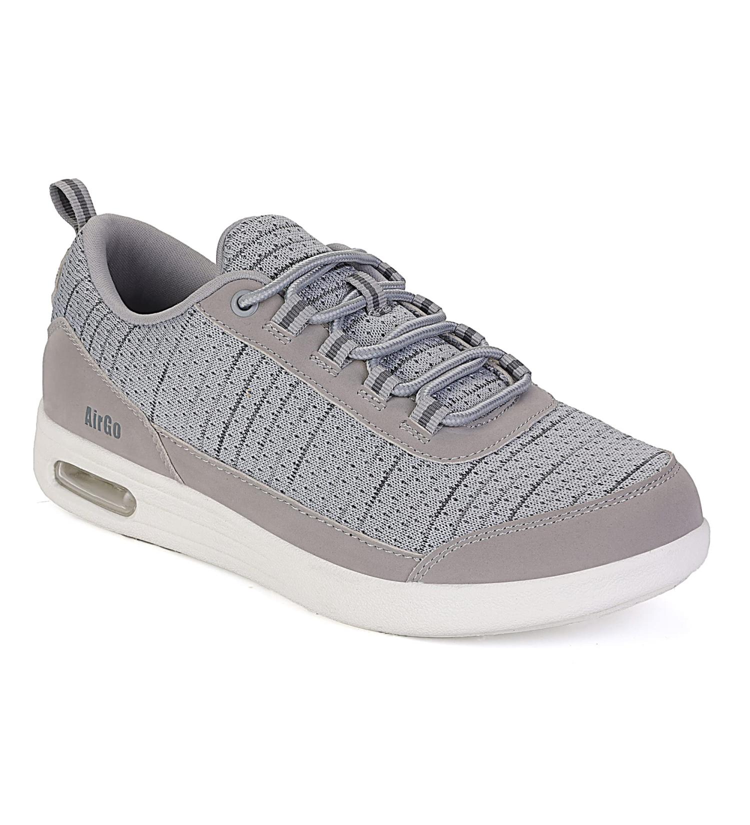 KWUKOTY Men's Walking Shoes Wide Size 7.5-12, Orthopedic Plantar Fasciitis Relief, Diabetic Comfort, Grey - Buy Online on SooperMarket.com