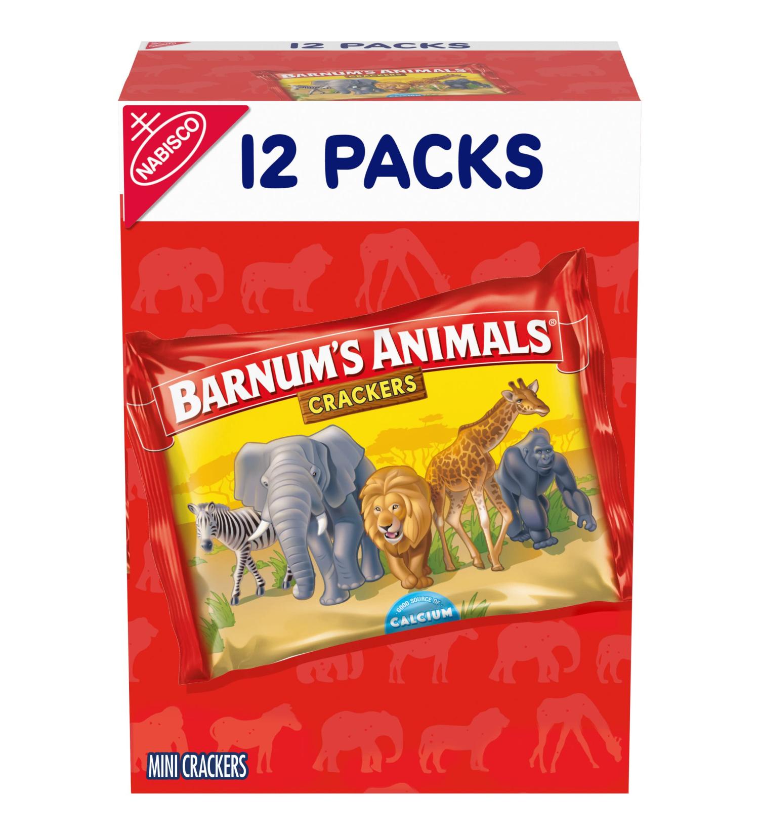 Barnum's Original Animal Crackers 12 Snack Packs - Delicious & Convenient Snacking Option - Buy Online on SooperMarket.com