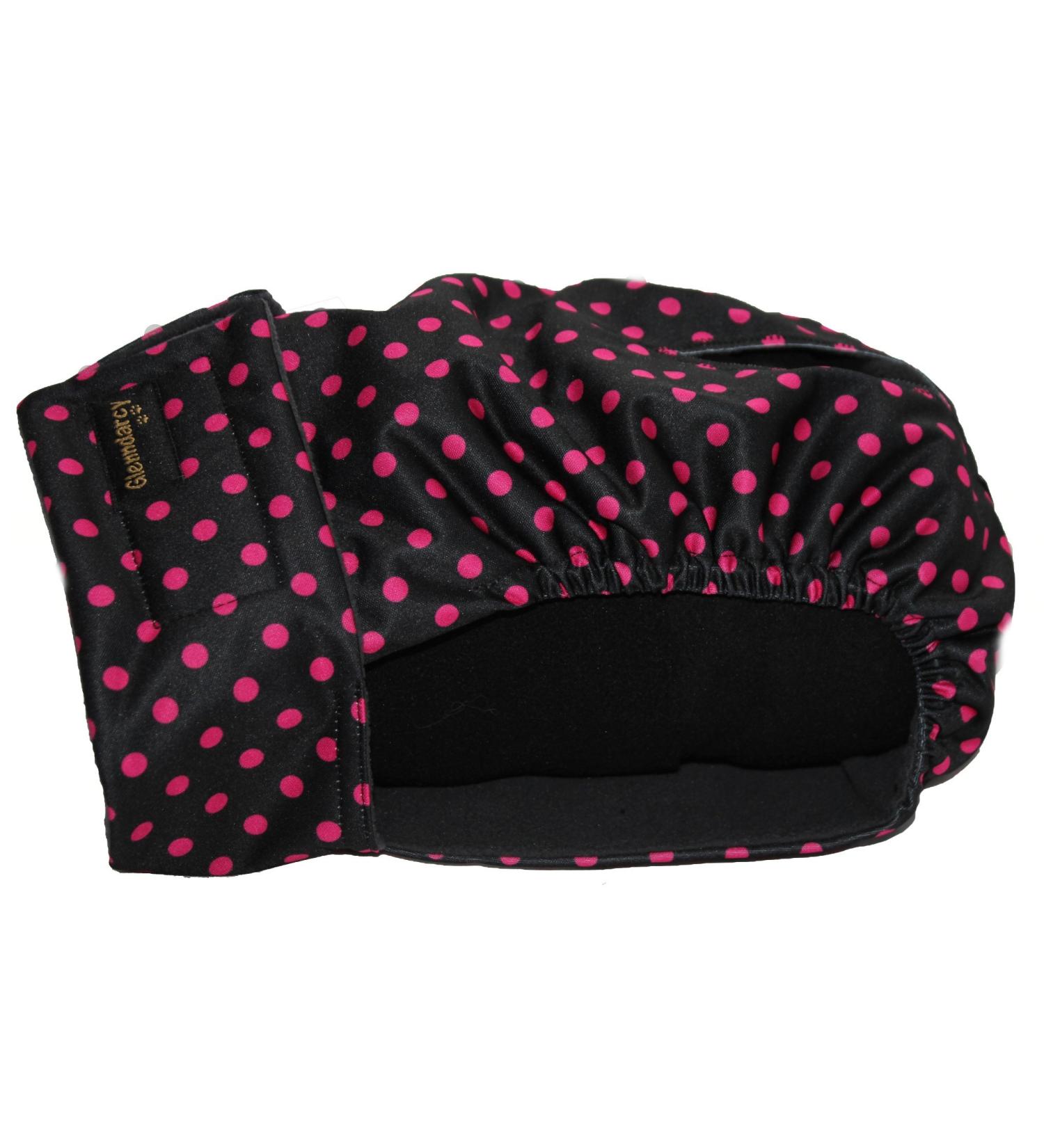 Glenndarcy Washable Female Dog Pants - Black Pink Dots - XXXL Size - Comfortable & Stylish - Buy Online on SooperMarket.com
