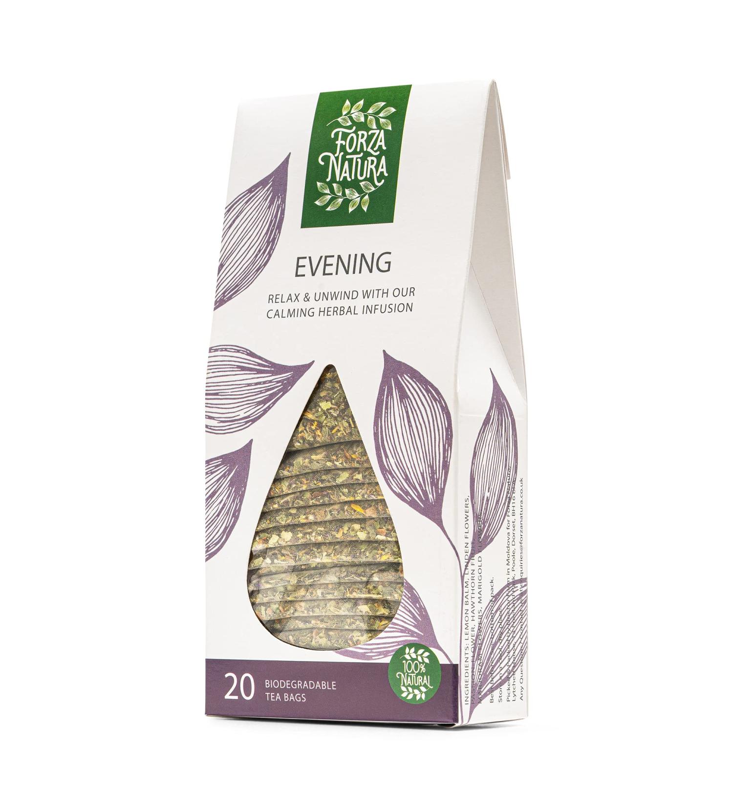 Evening - Herbal Tea Bags - 100% Natural - 20 Bio Bags